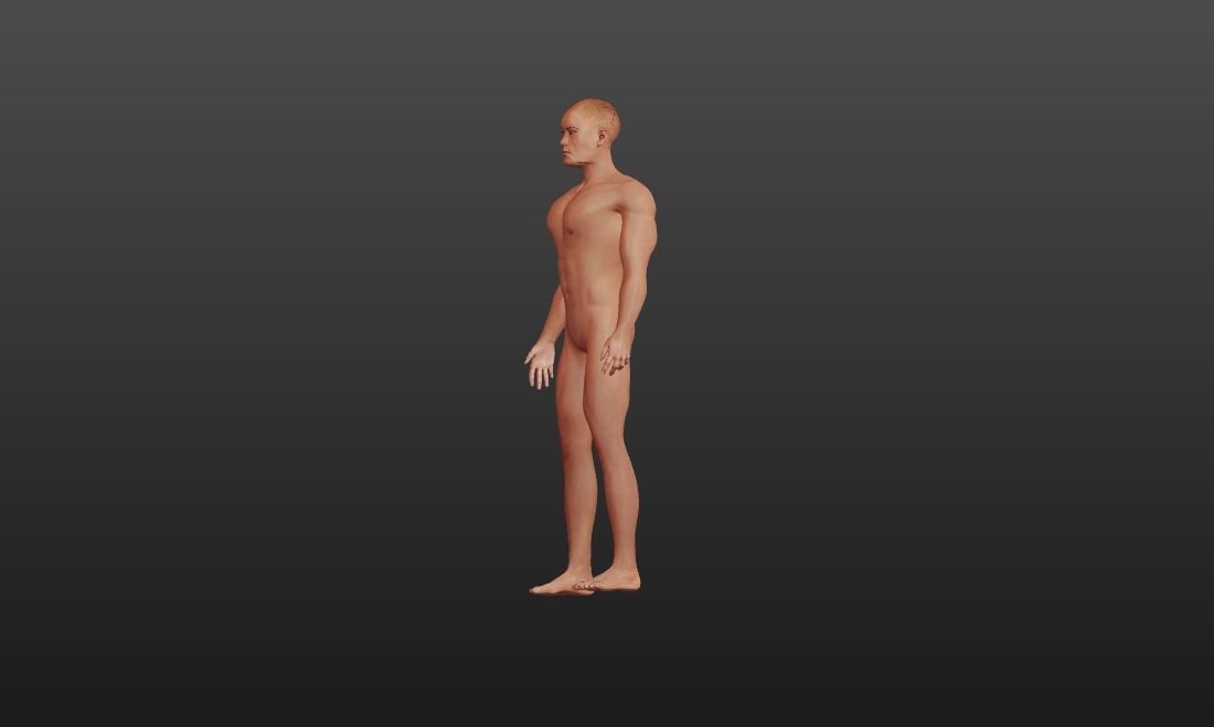 a 25 years old male model 3D model_2
