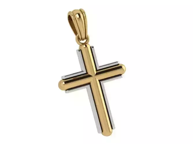 Cross Metal Pendant 4193