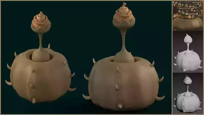 Stylized Alien Pumpkin