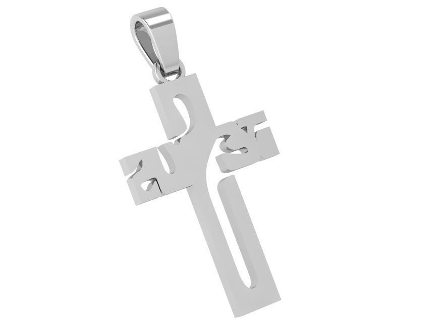 Unique Cross Pendant 4198 3D print model_3