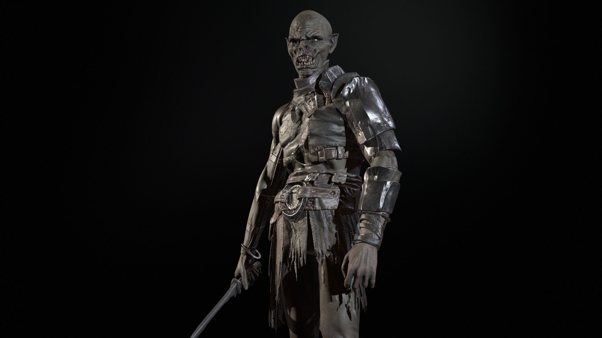 SkinnyOrc 6 Low-poly 3D model_21