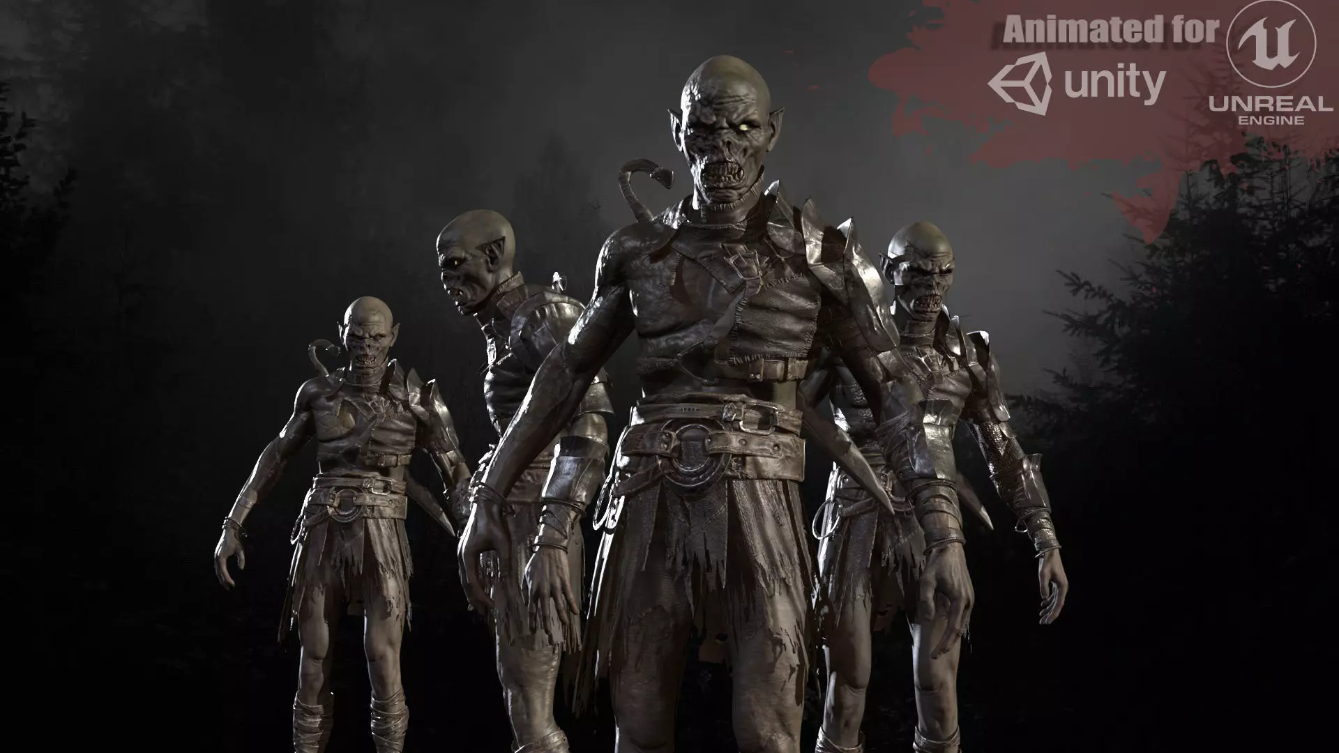 SkinnyOrc 6 Low-poly 3D model_0