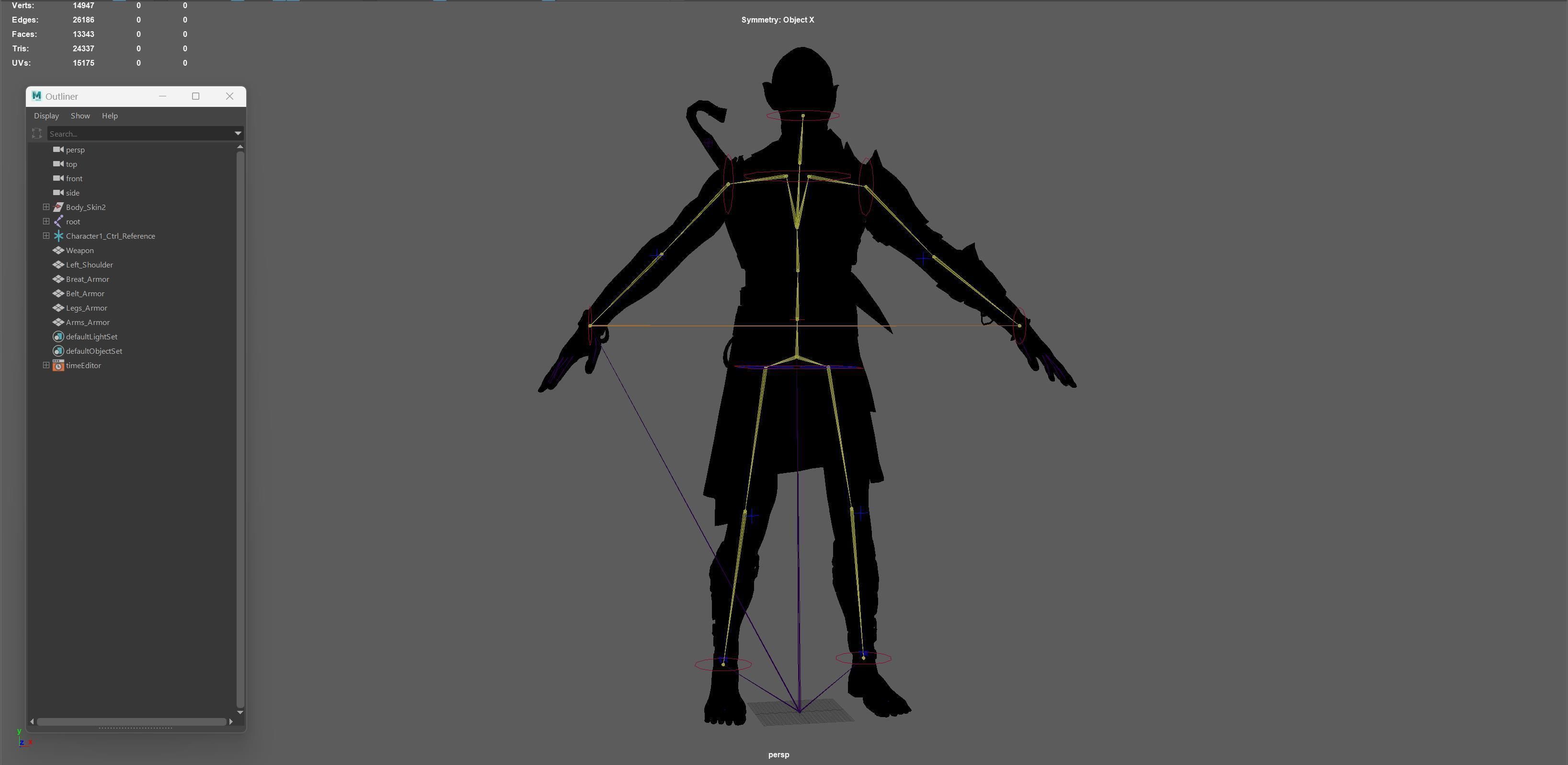SkinnyOrc 6 Low-poly 3D model_27