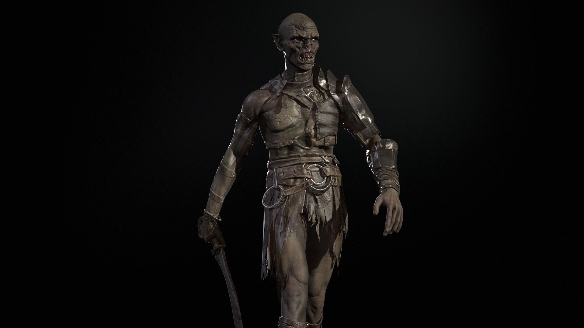 SkinnyOrc 6 Low-poly 3D model_22