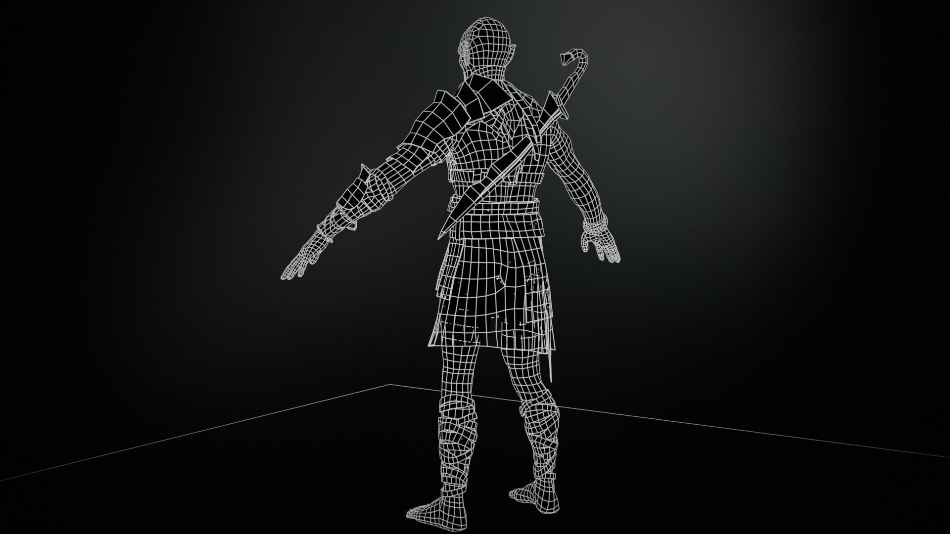 SkinnyOrc 6 Low-poly 3D model_12