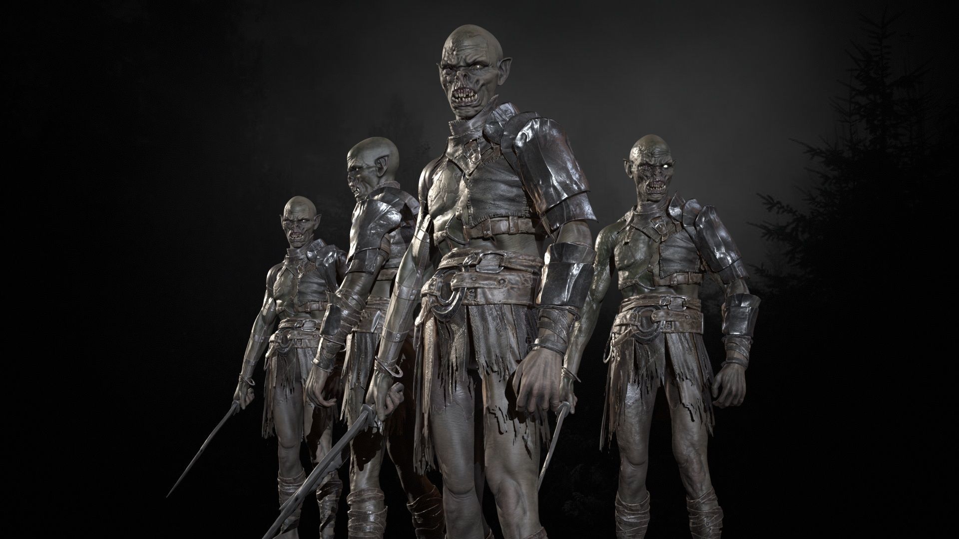 SkinnyOrc 6 Low-poly 3D model_20