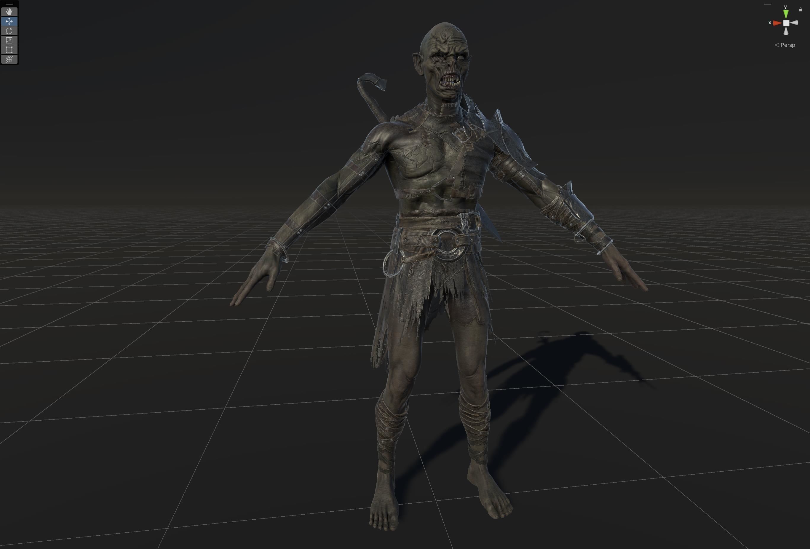 SkinnyOrc 6 Low-poly 3D model_28