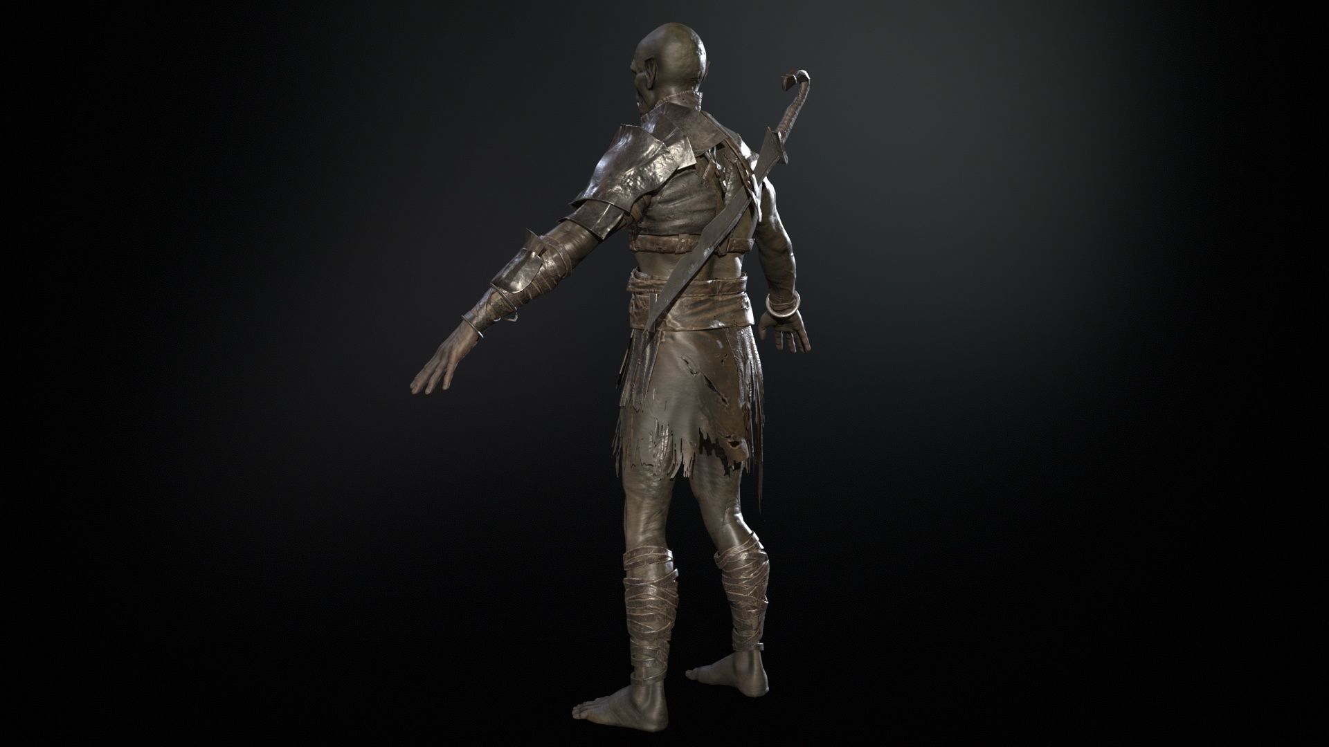 SkinnyOrc 6 Low-poly 3D model_6