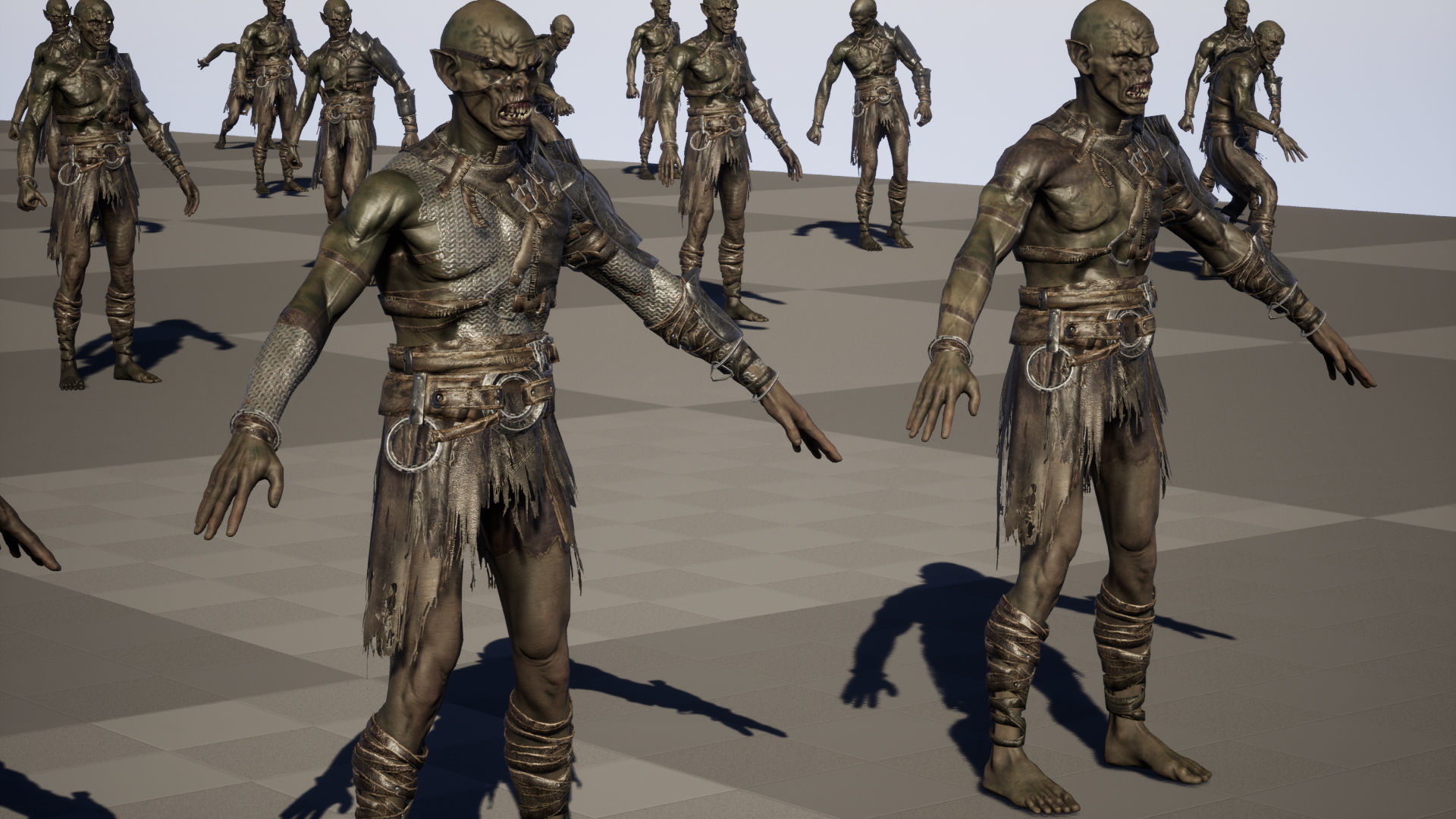 SkinnyOrc 6 Low-poly 3D model_35