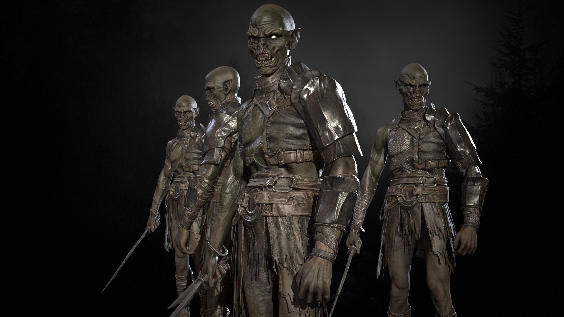 SkinnyOrc 6 Low-poly 3D model_19