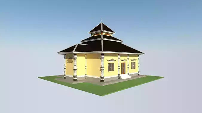 SImple Mosque 3D model