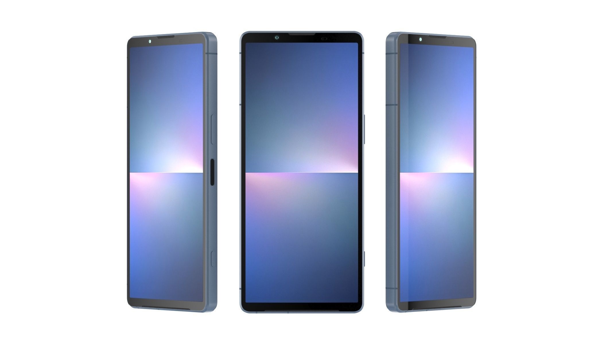 Sony Xperia 5V Blue 3D model_7