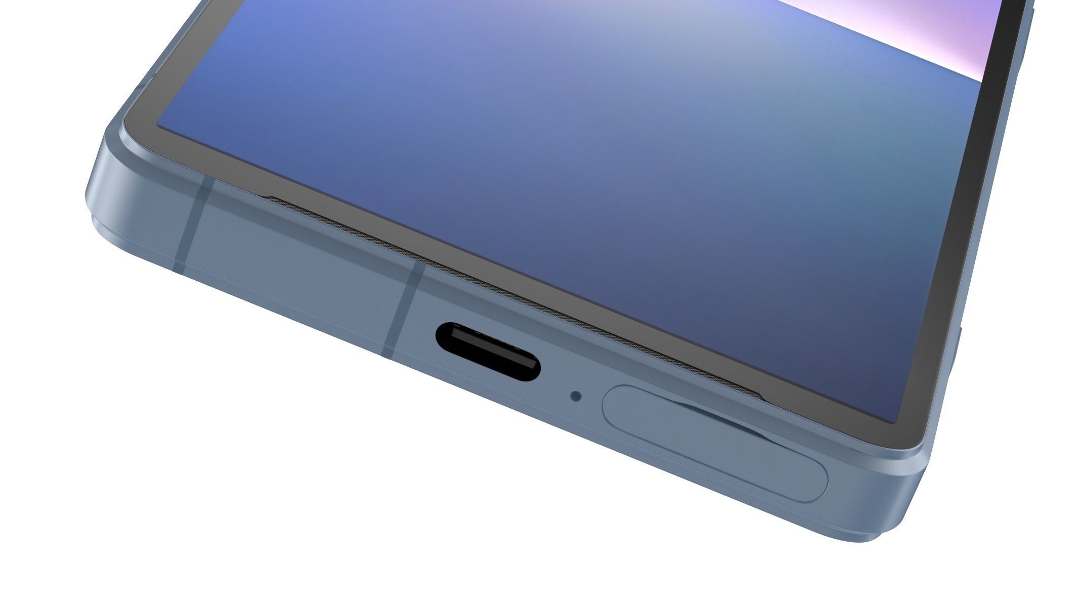 Sony Xperia 5V Blue 3D model_5