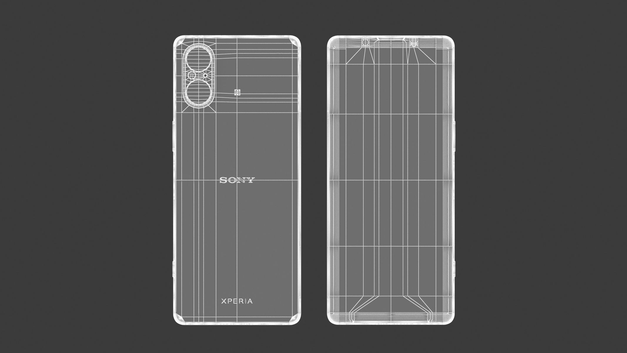 Sony Xperia 5V Blue 3D model_10