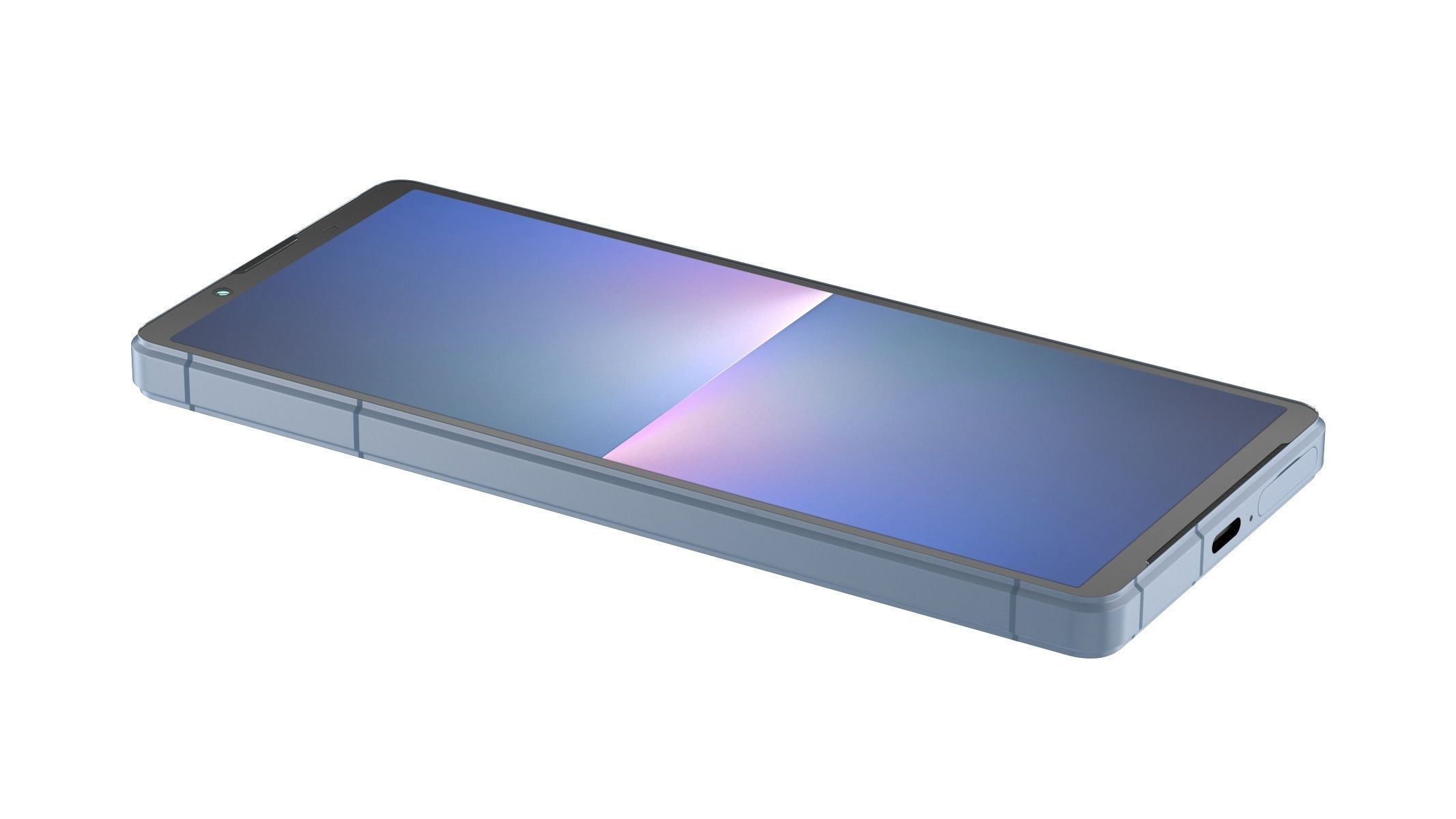 Sony Xperia 5V Blue 3D model_4