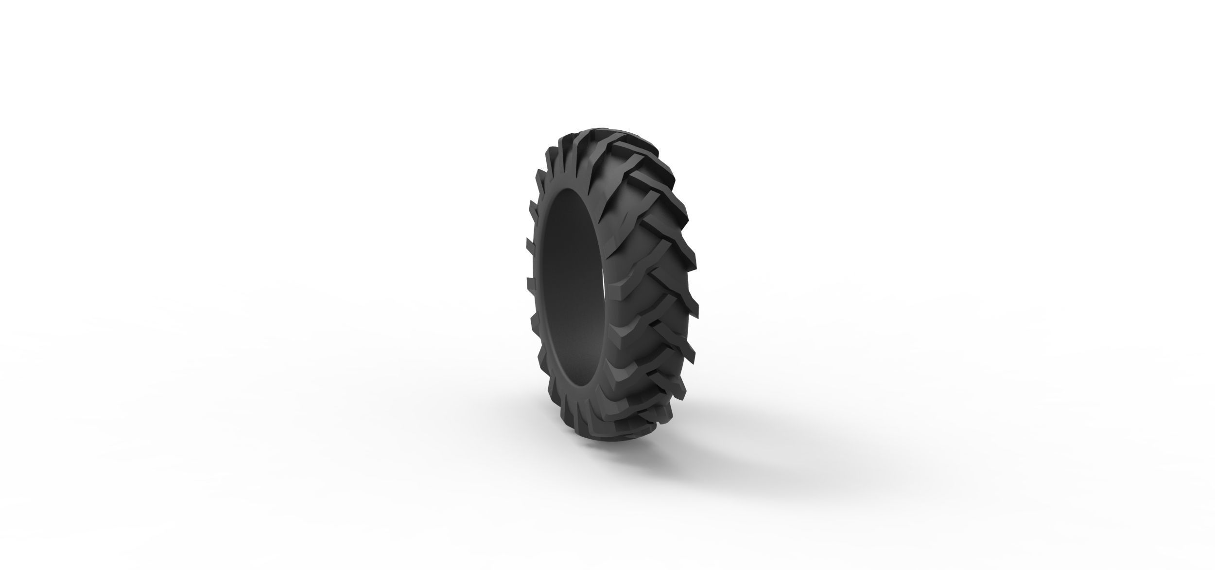 Tractor tire 21 Scale 1 to 25 3D print model_7