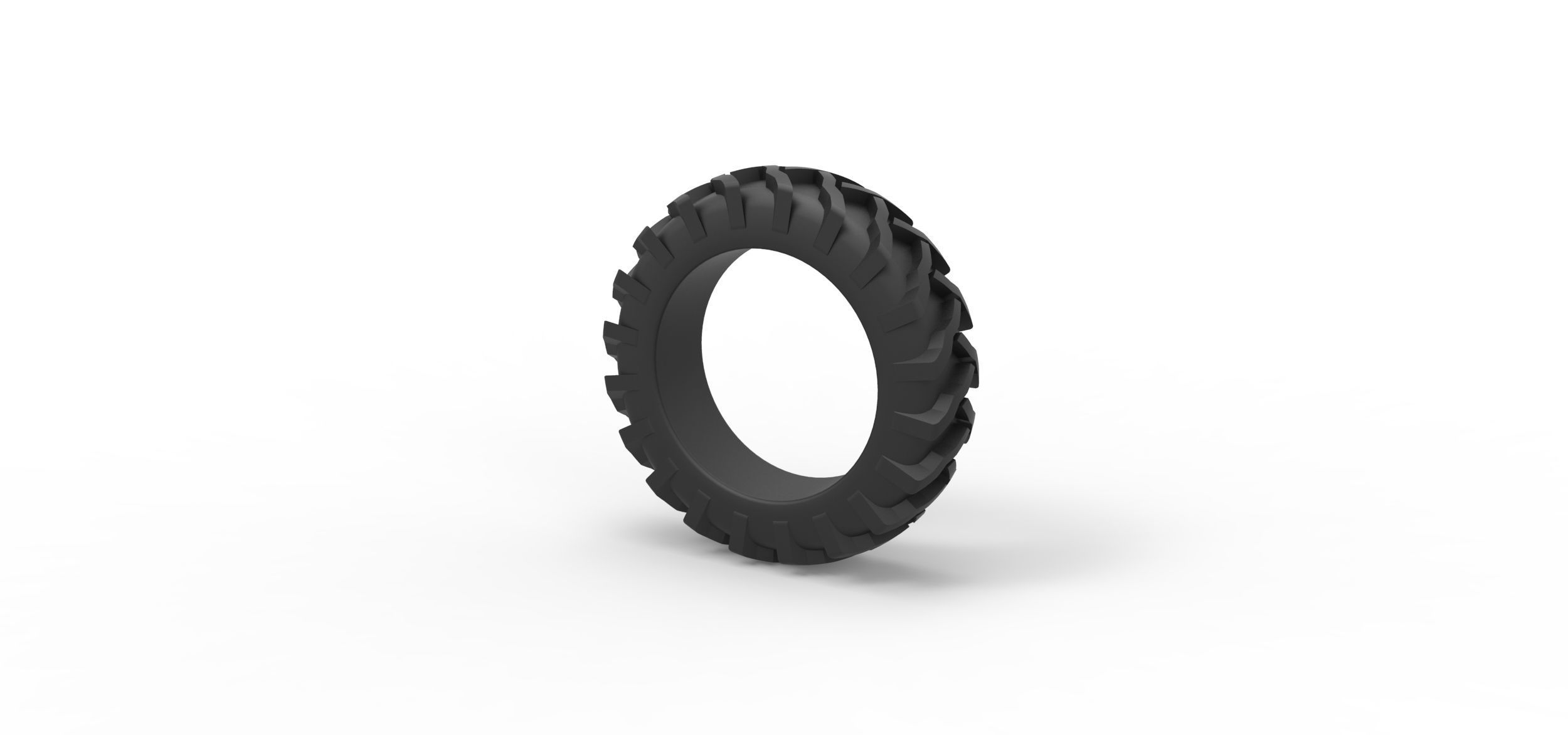 Tractor tire 21 Scale 1 to 25 3D print model_6
