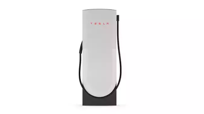 Tesla Charger Station V4 3D model