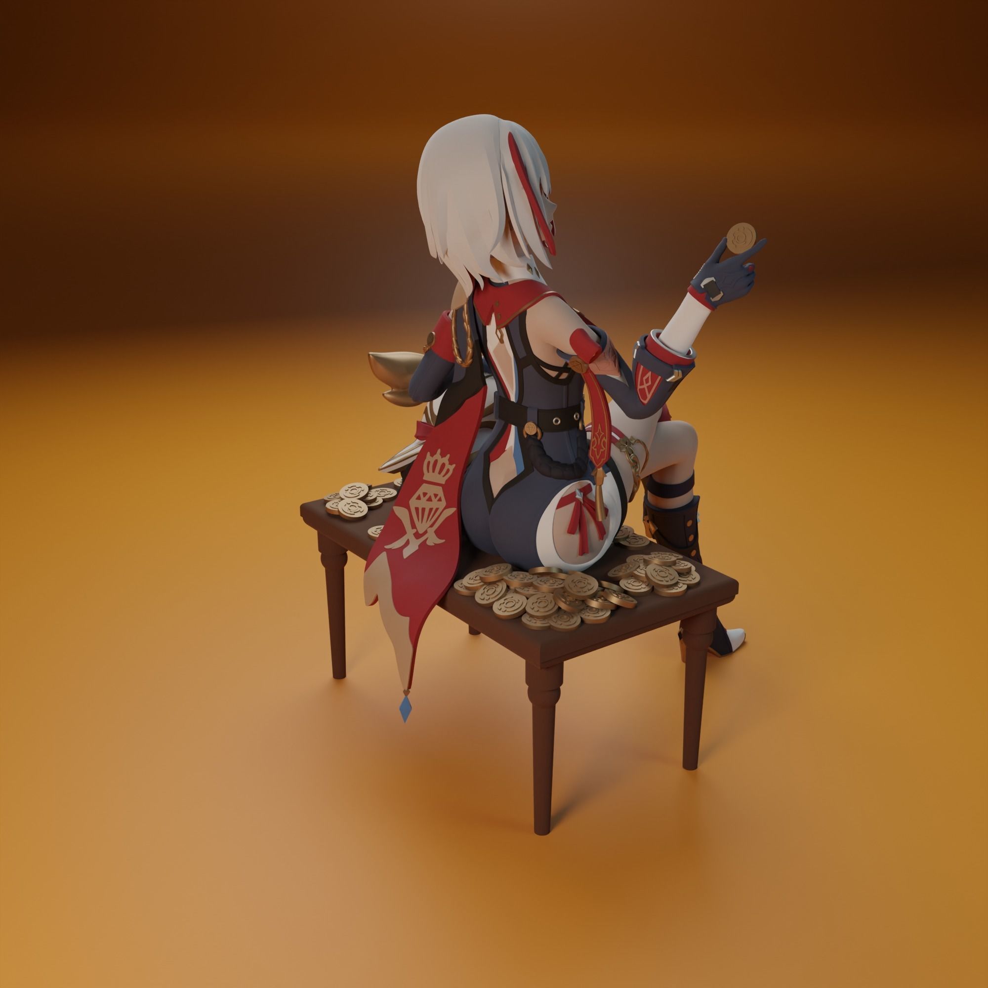 Topaz from Honkai Star Rail 3 versions 3D print model_7