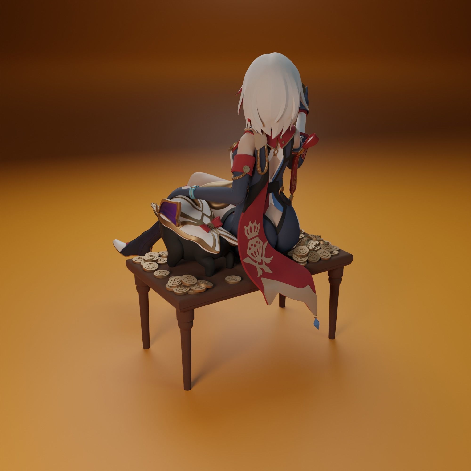 Topaz from Honkai Star Rail 3 versions 3D print model_6