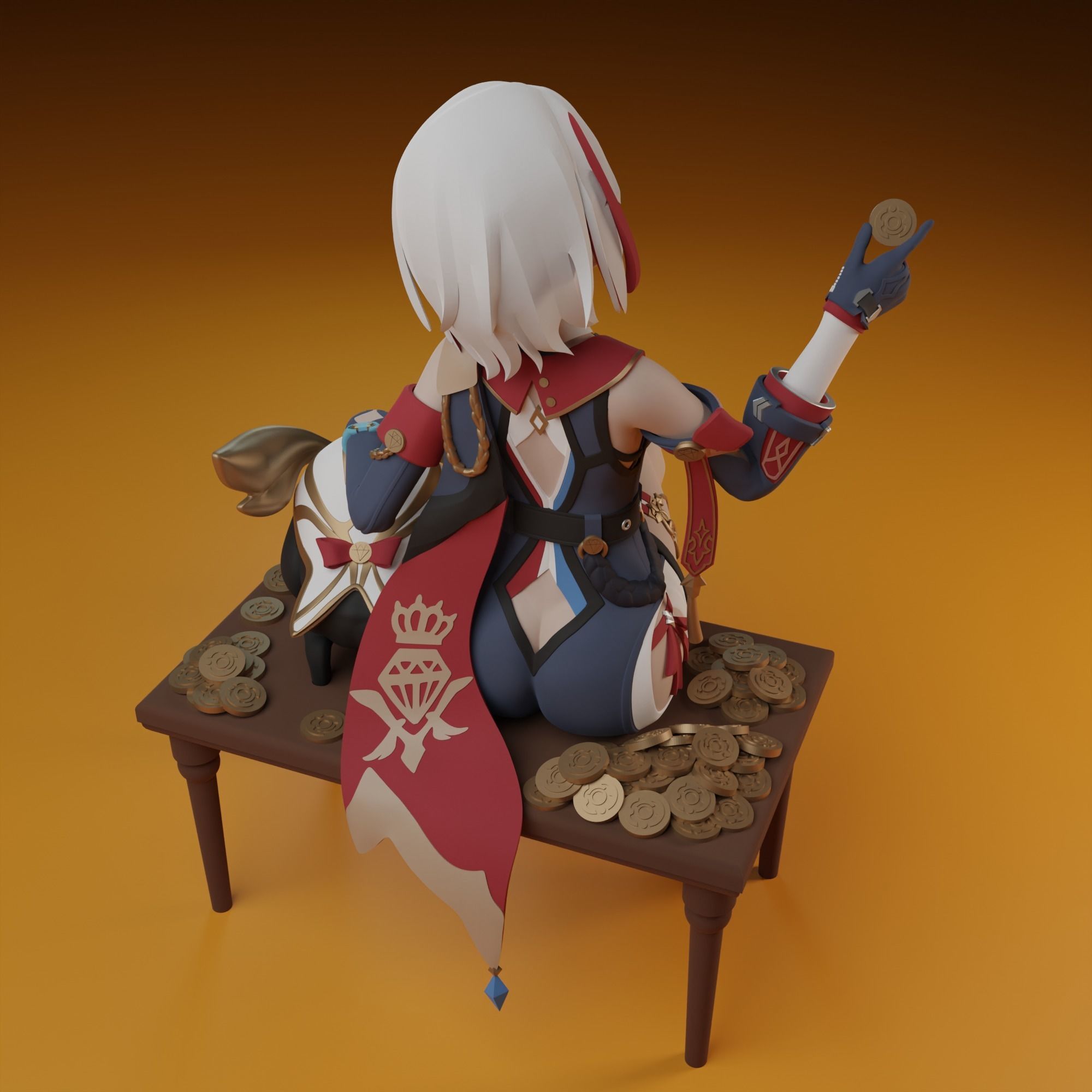 Topaz from Honkai Star Rail 3 versions 3D print model_1