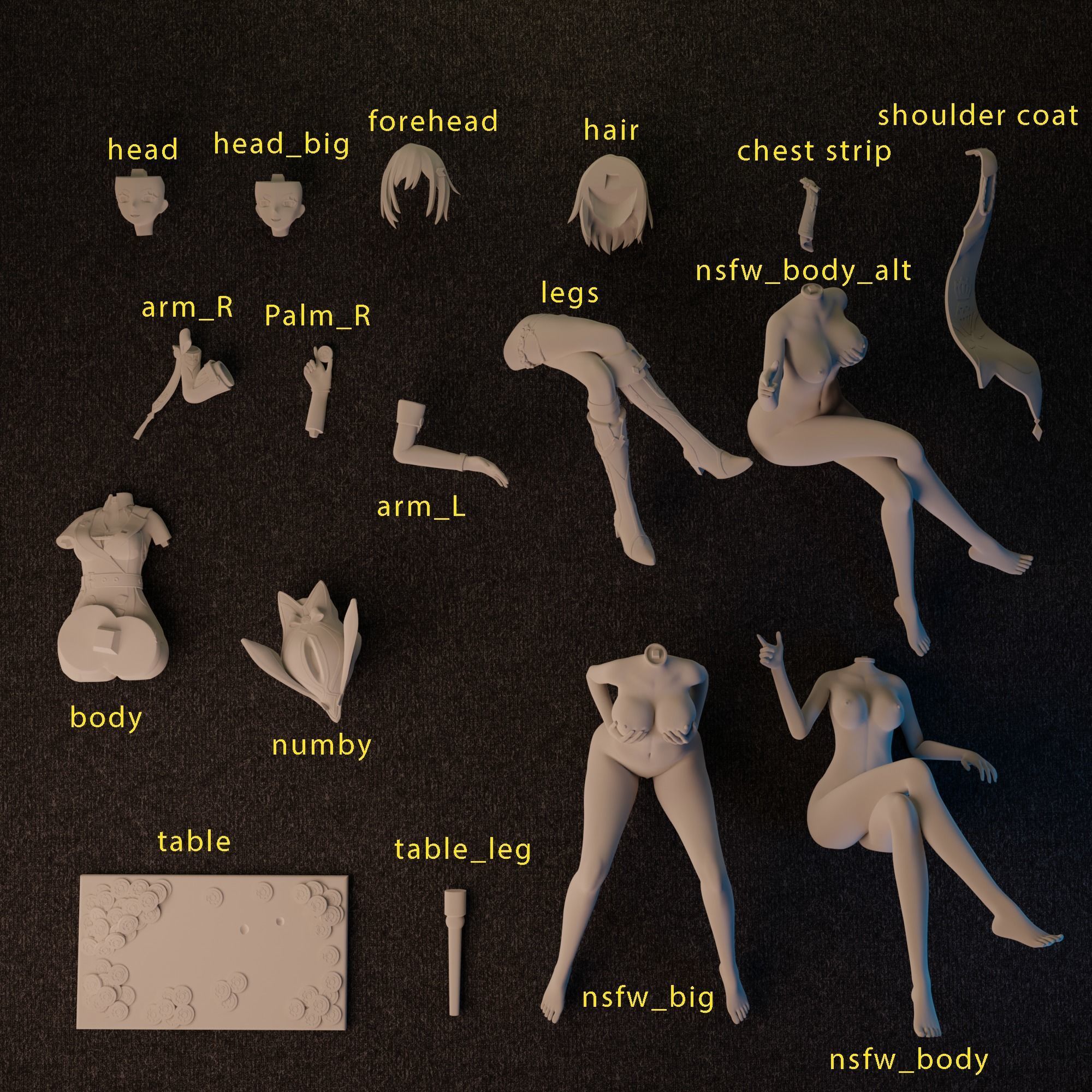 Topaz from Honkai Star Rail 3 versions 3D print model_28