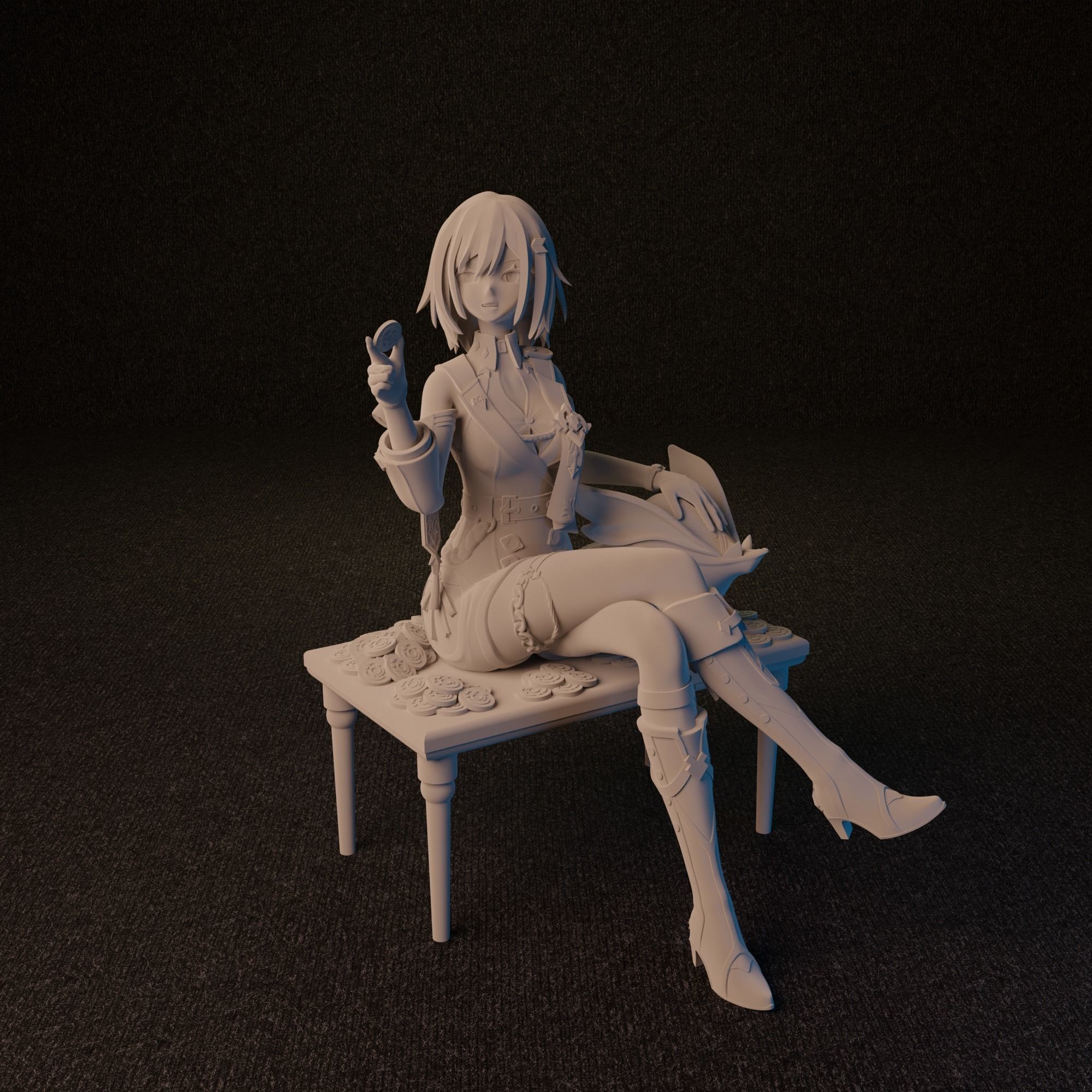 Topaz from Honkai Star Rail 3 versions 3D print model_20