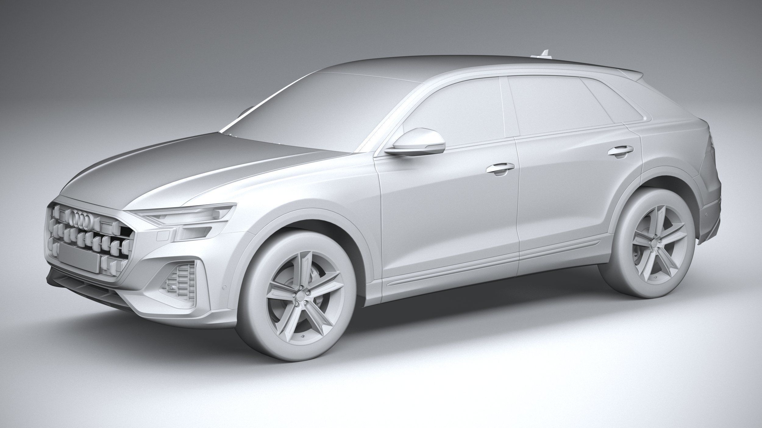 Audi Q8 basic 2024 3D model_19