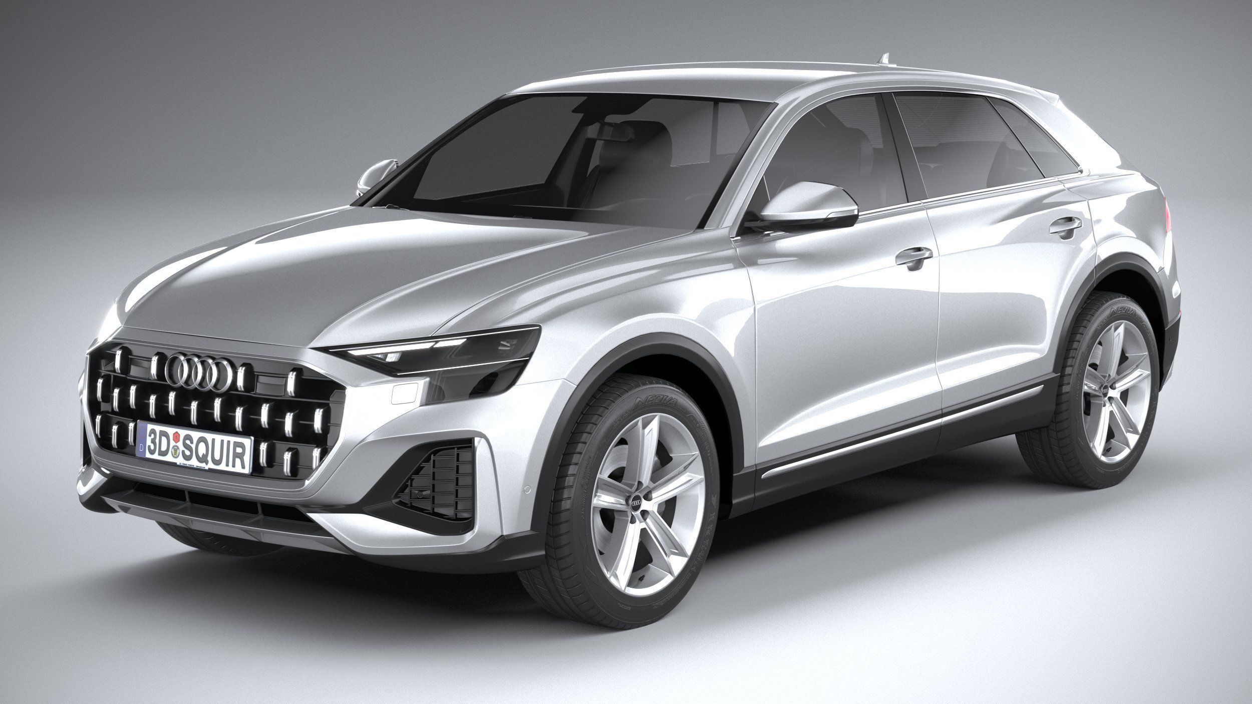 Audi Q8 basic 2024 3D model_1