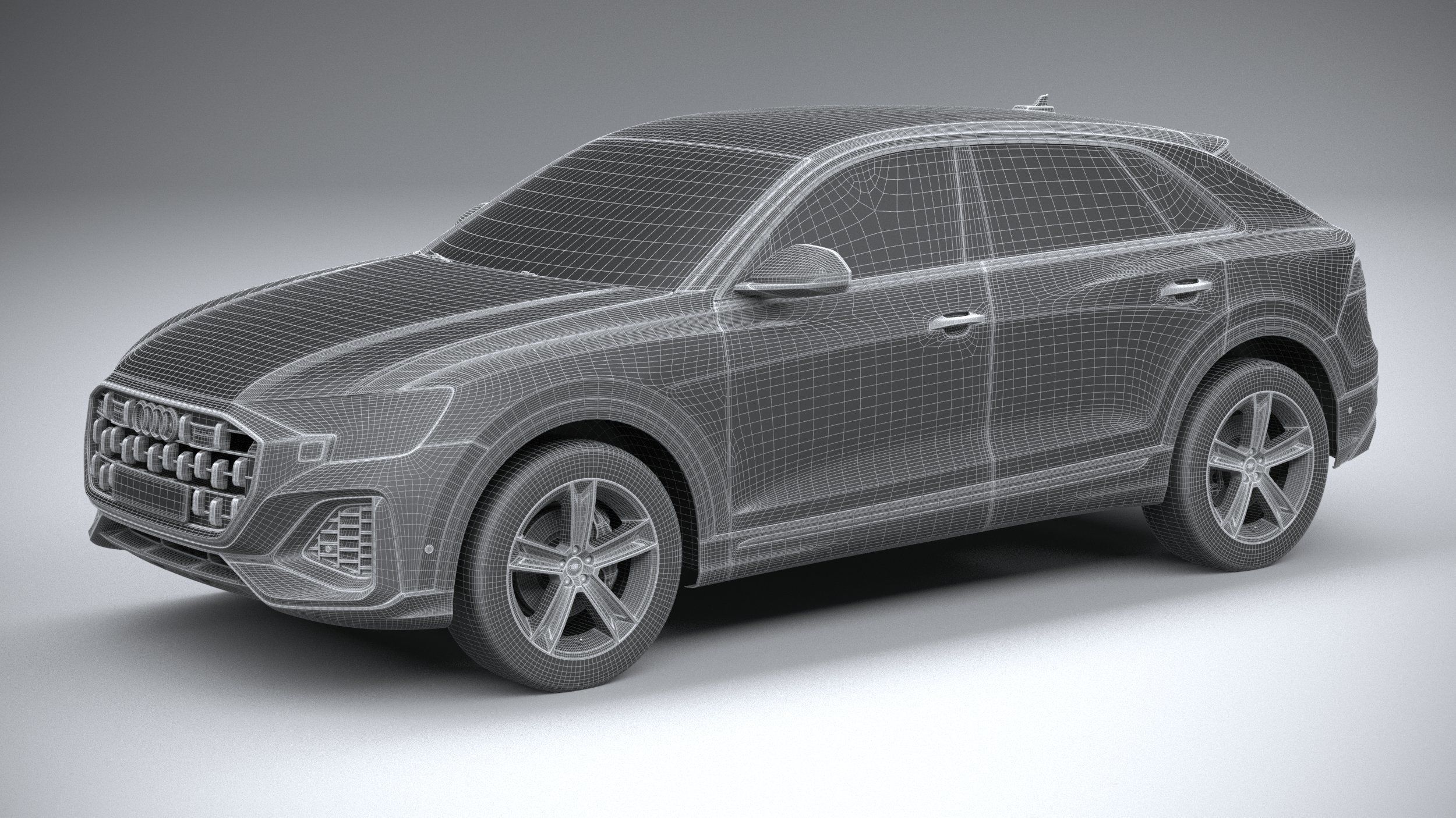Audi Q8 basic 2024 3D model_26