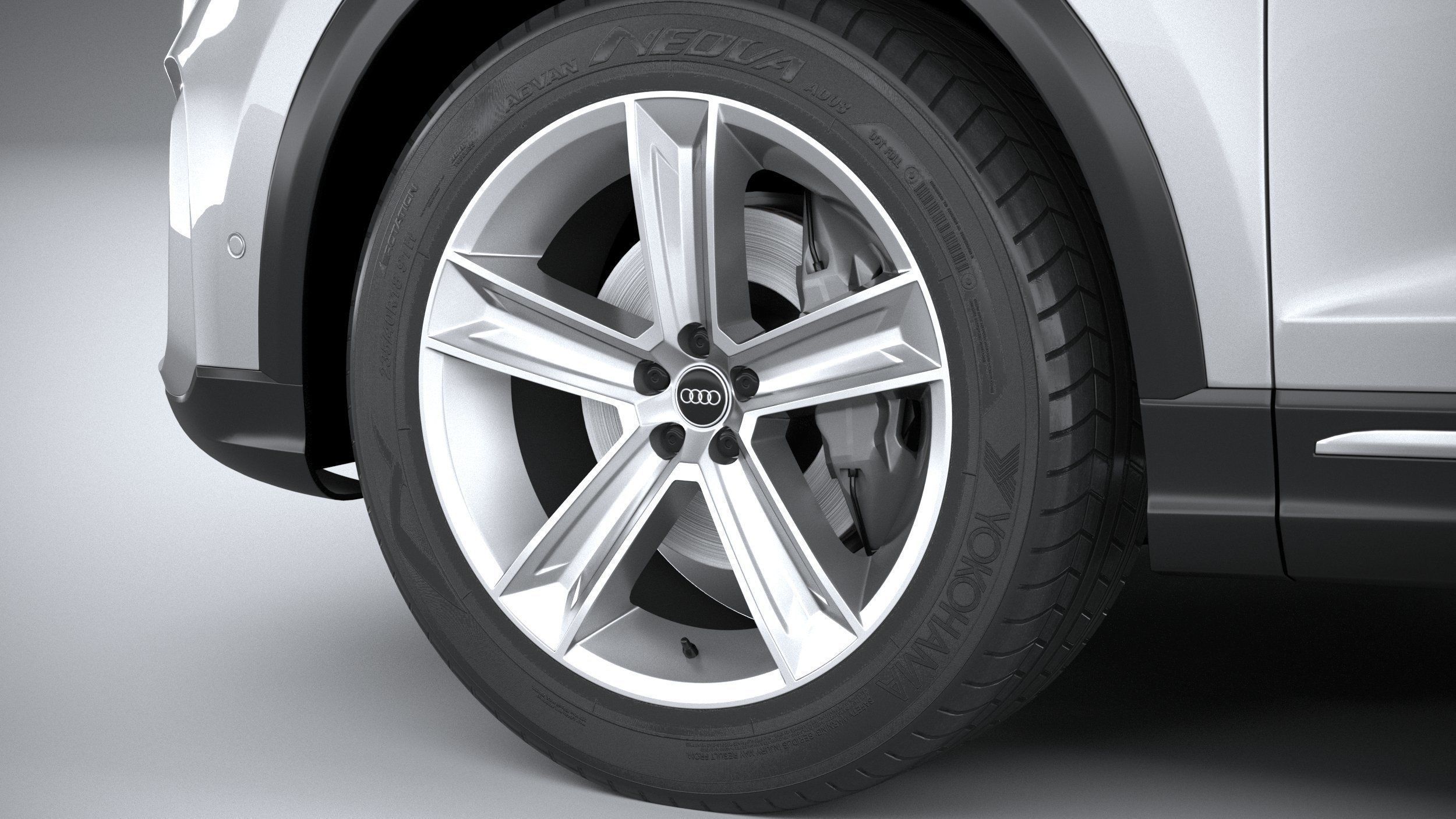 Audi Q8 basic 2024 3D model_16