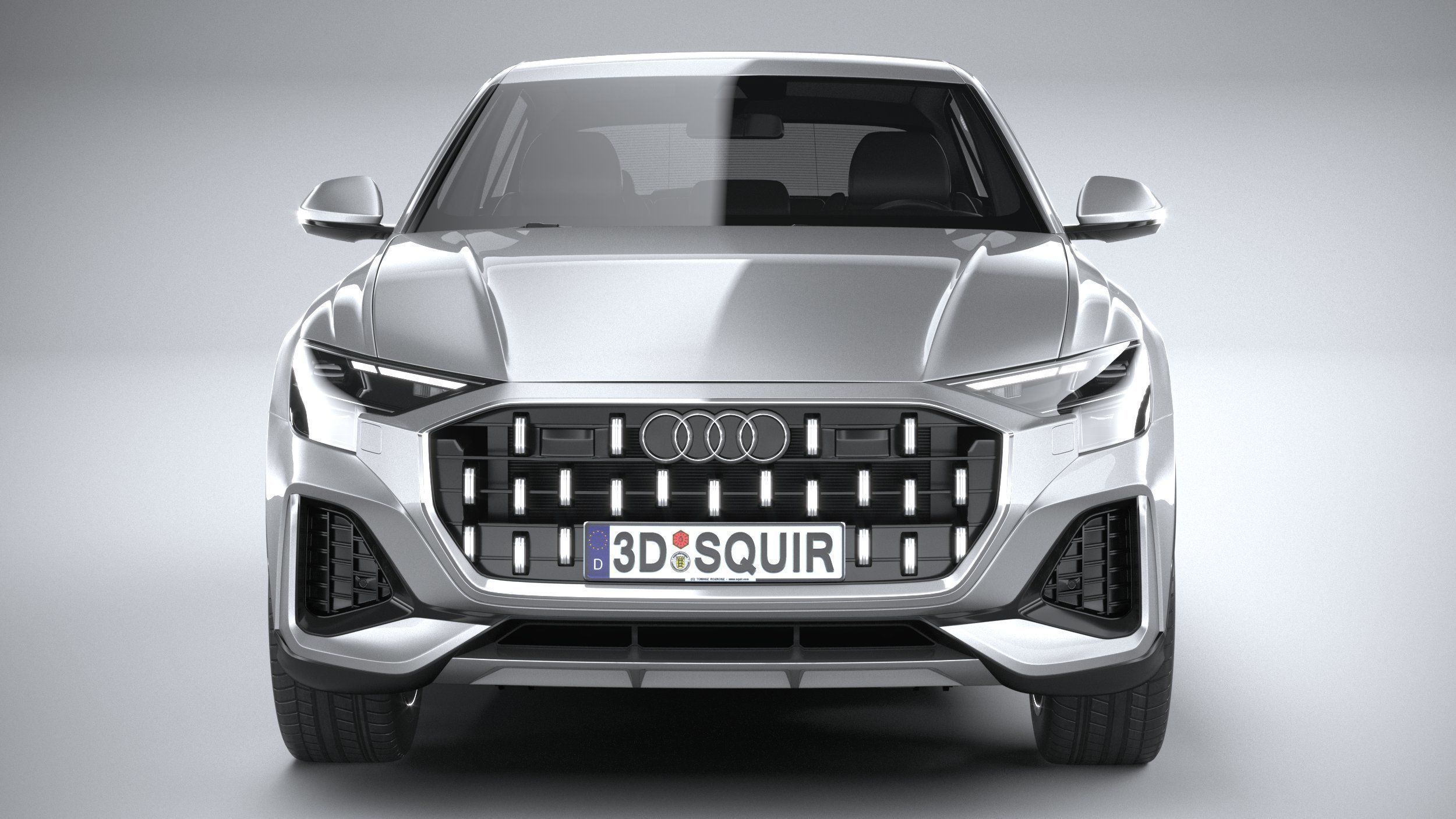 Audi Q8 basic 2024 3D model_13