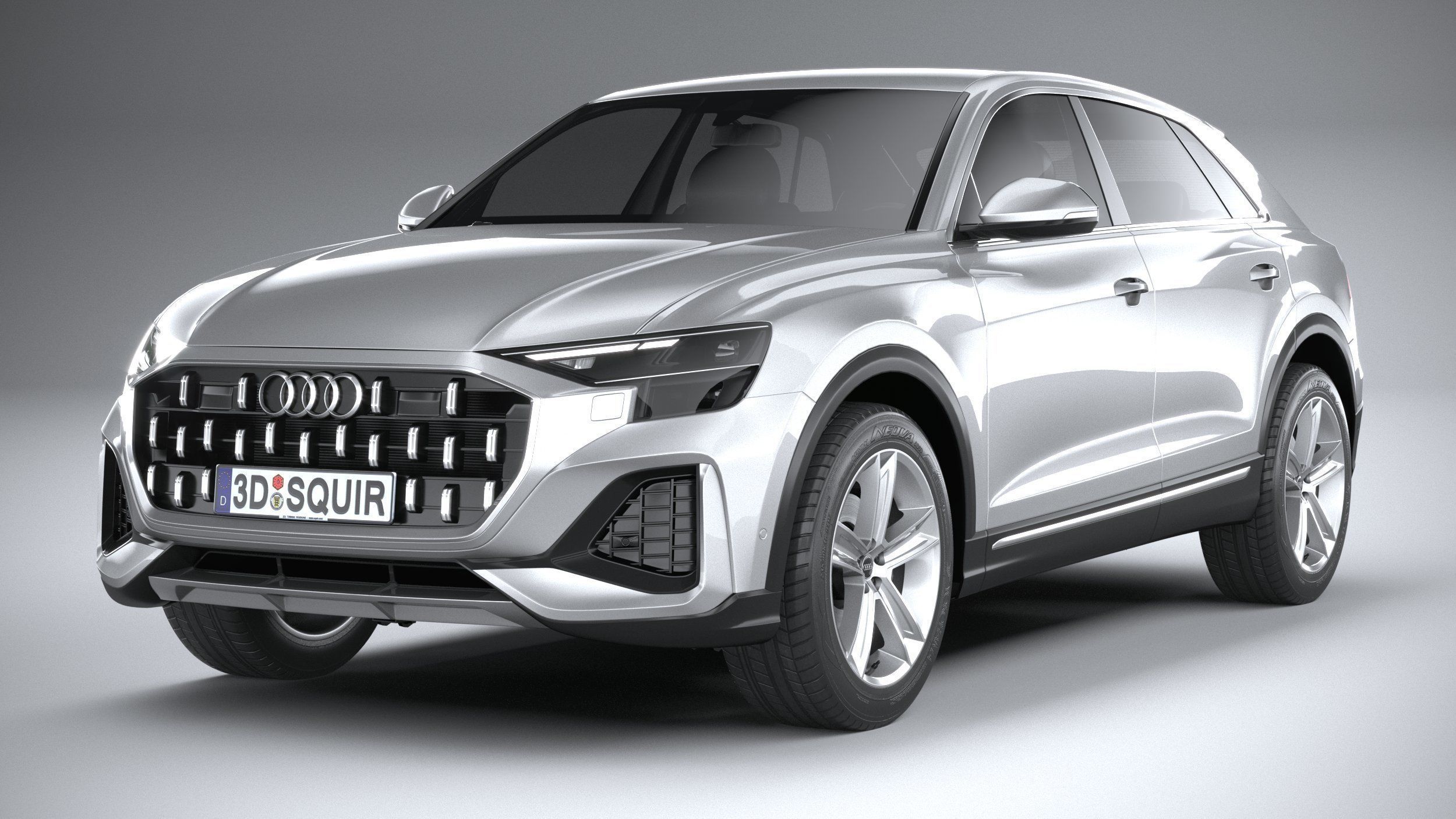 Audi Q8 basic 2024 3D model_2