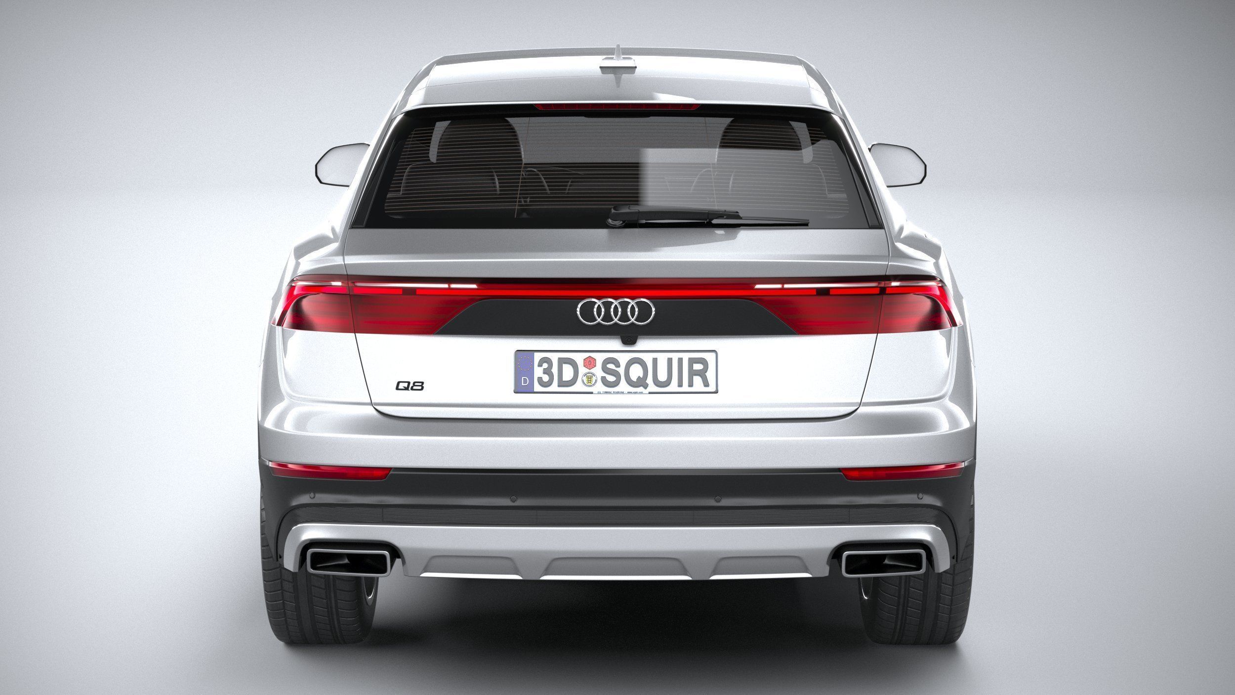 Audi Q8 basic 2024 3D model_4