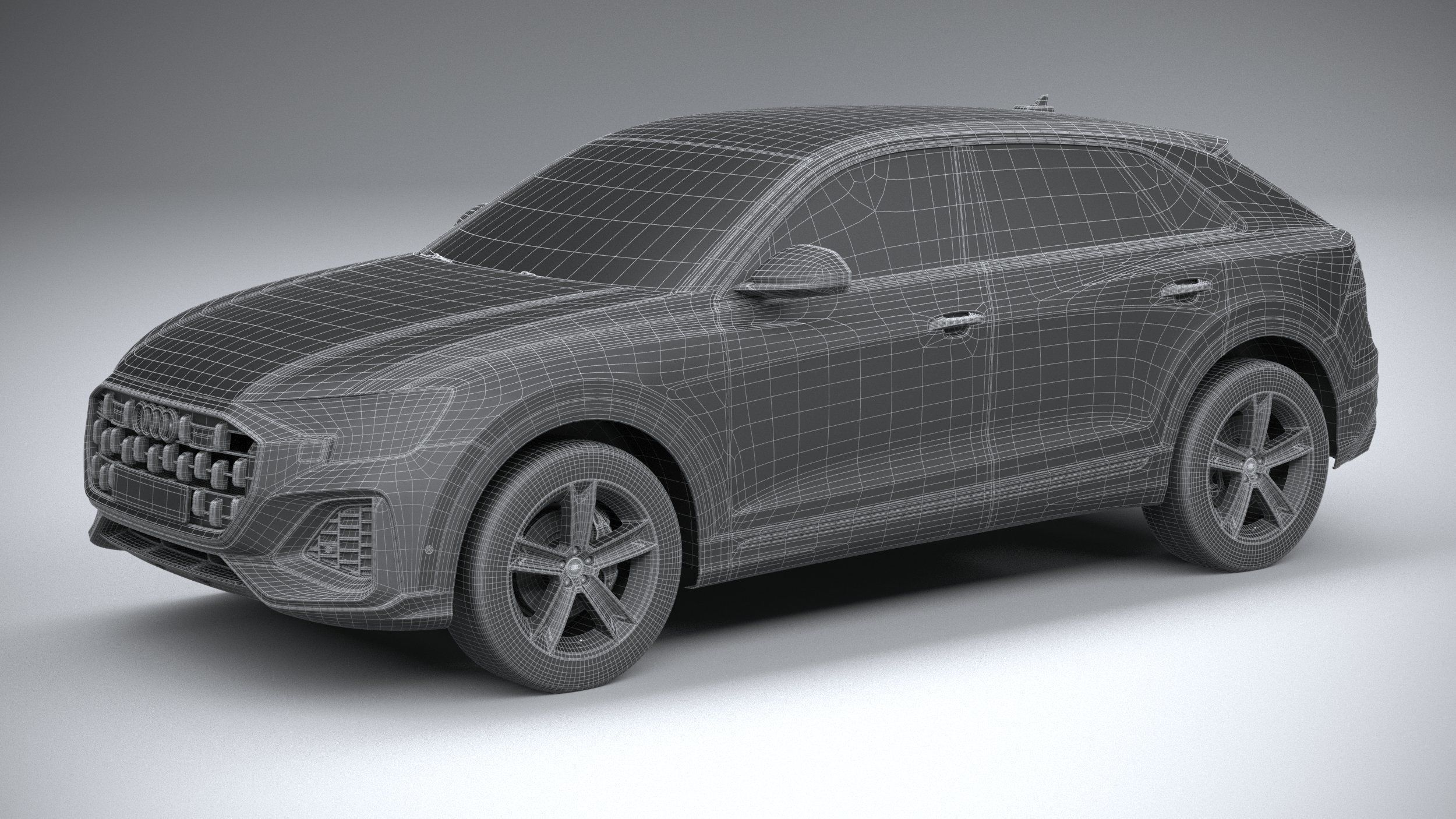 Audi Q8 basic 2024 3D model_28