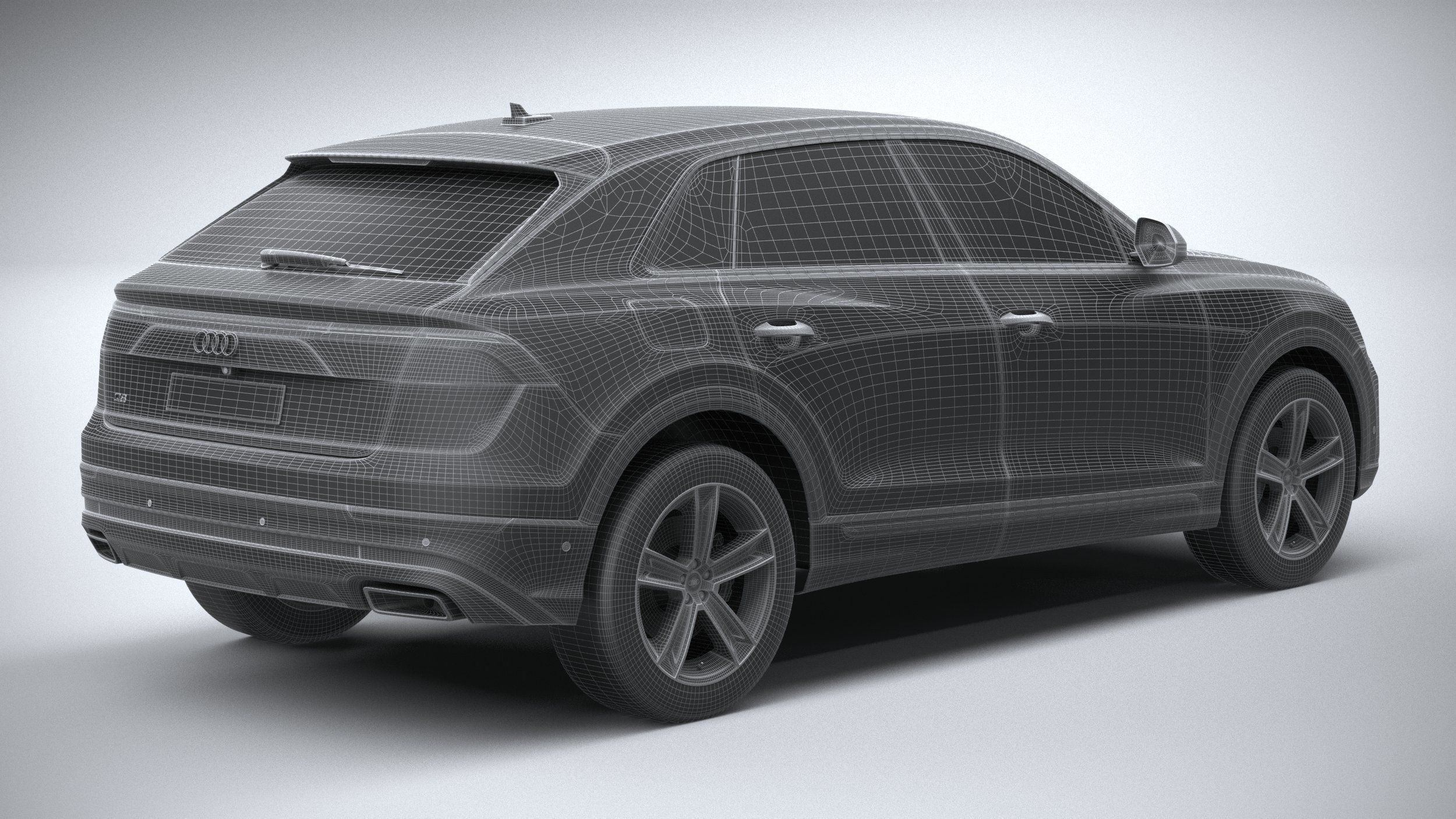 Audi Q8 basic 2024 3D model_27