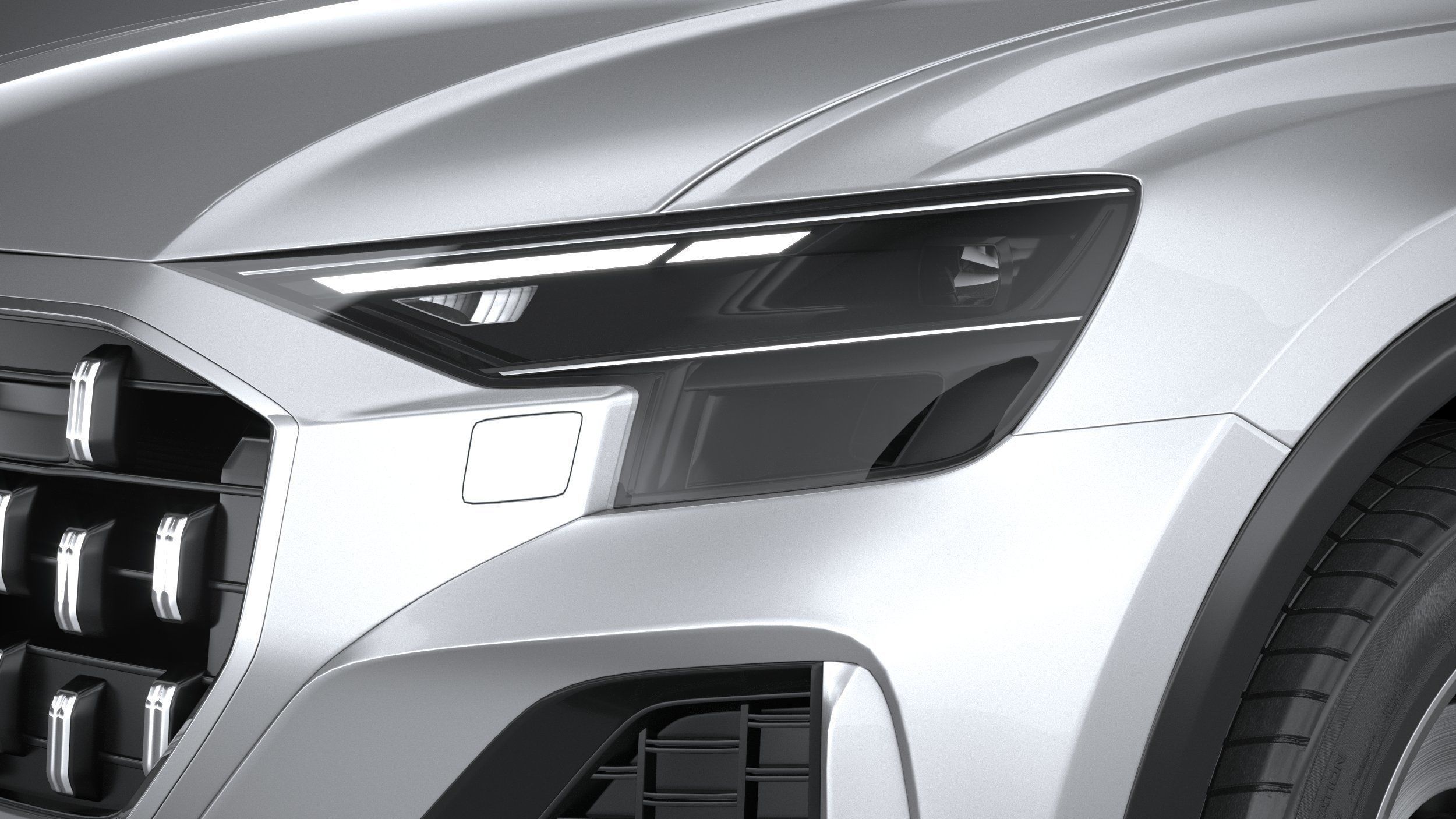 Audi Q8 basic 2024 3D model_14