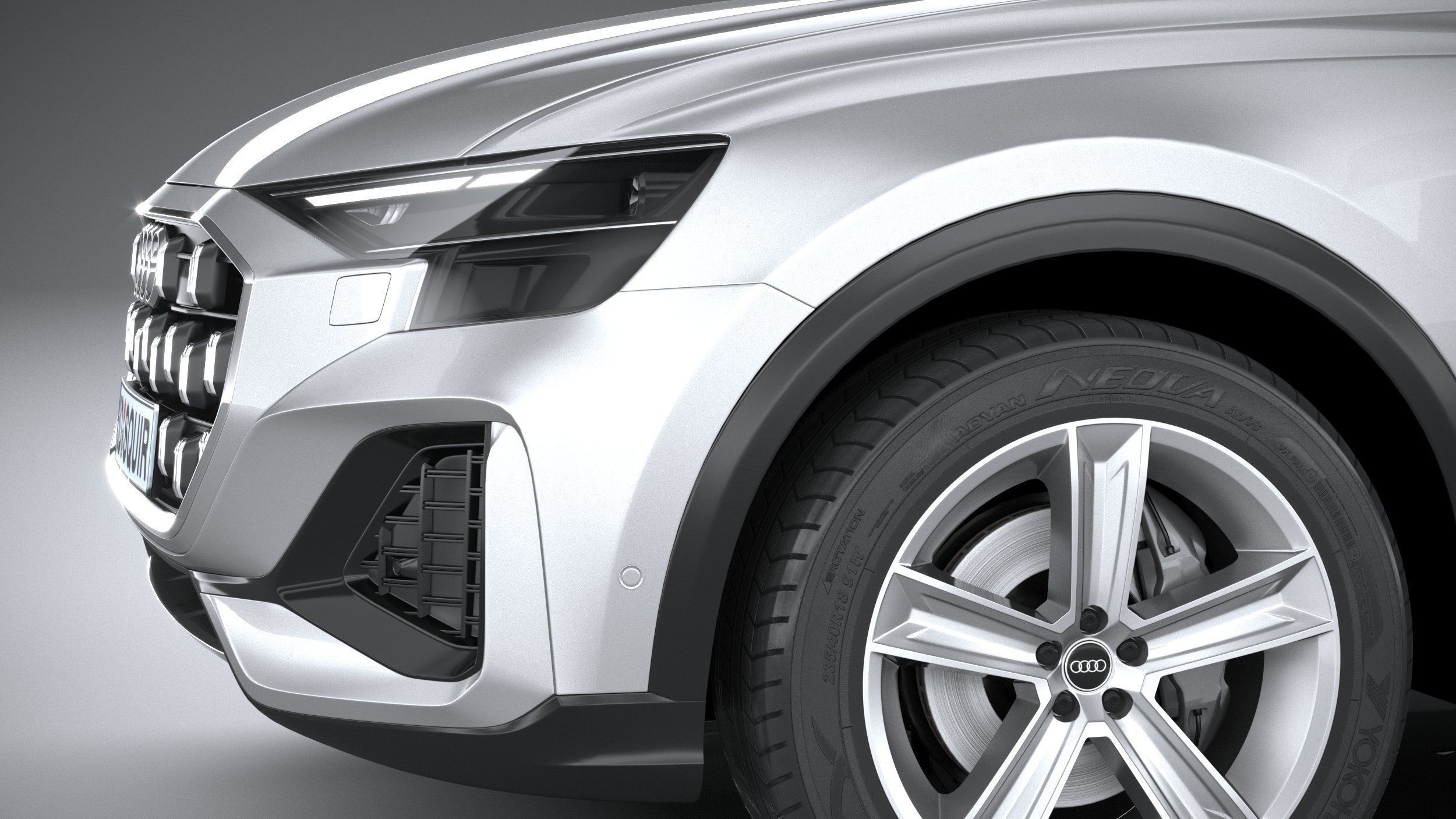 Audi Q8 basic 2024 3D model_3