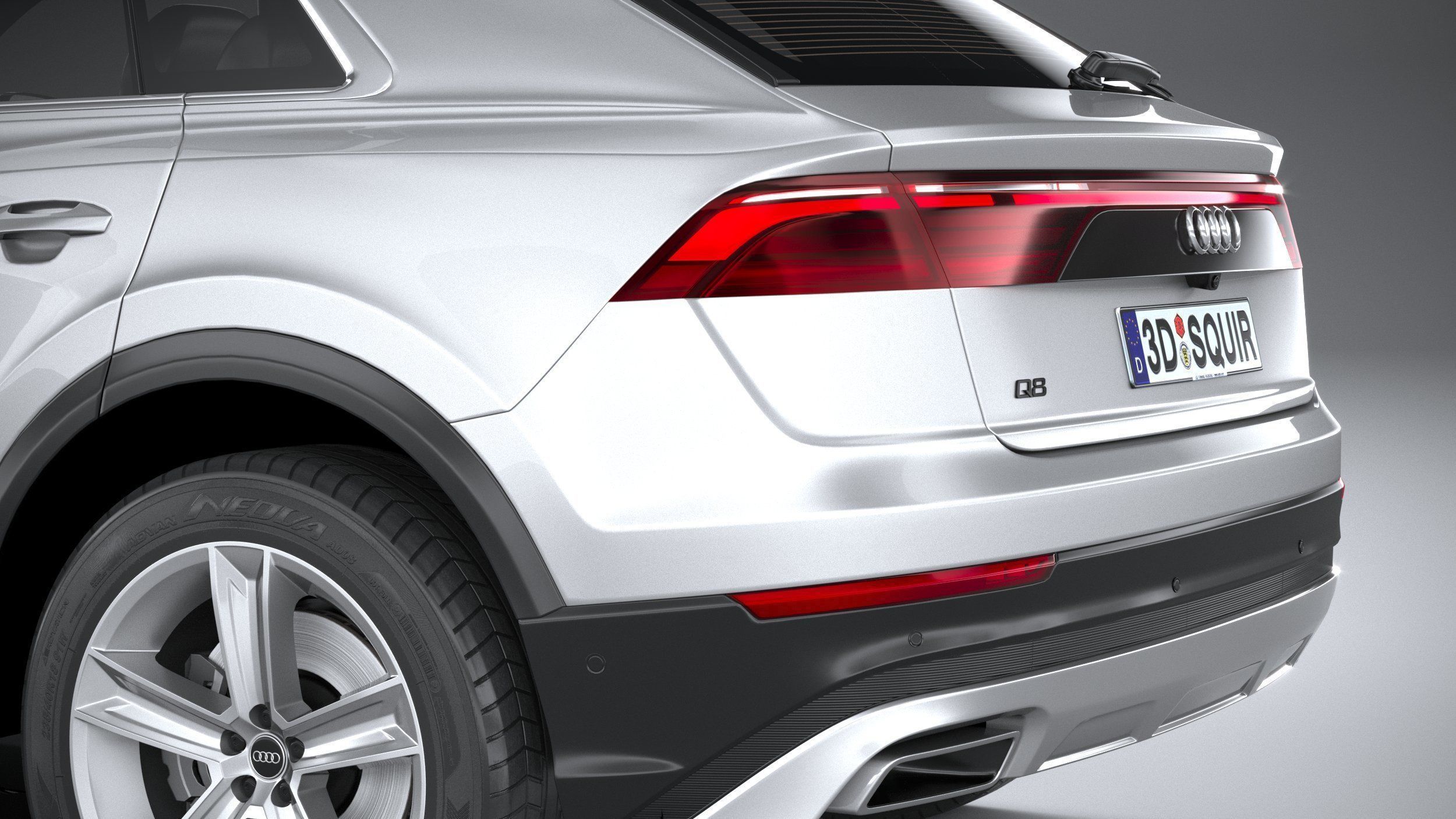 Audi Q8 basic 2024 3D model_6