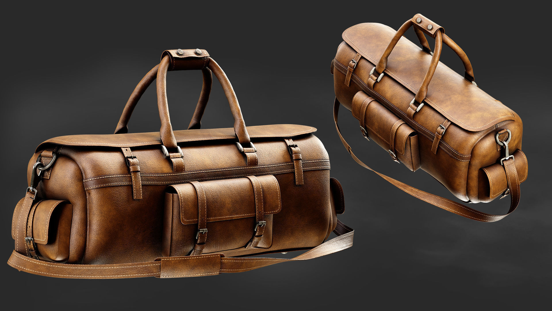 8 Leather accessories 3D model_6