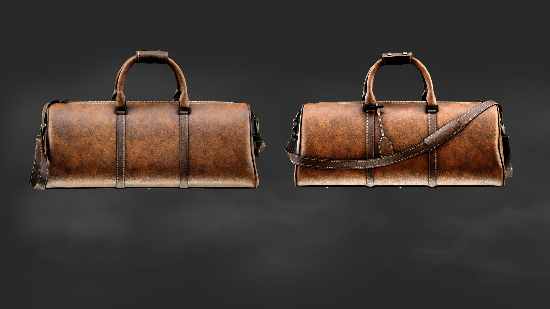 8 Leather accessories 3D model_4