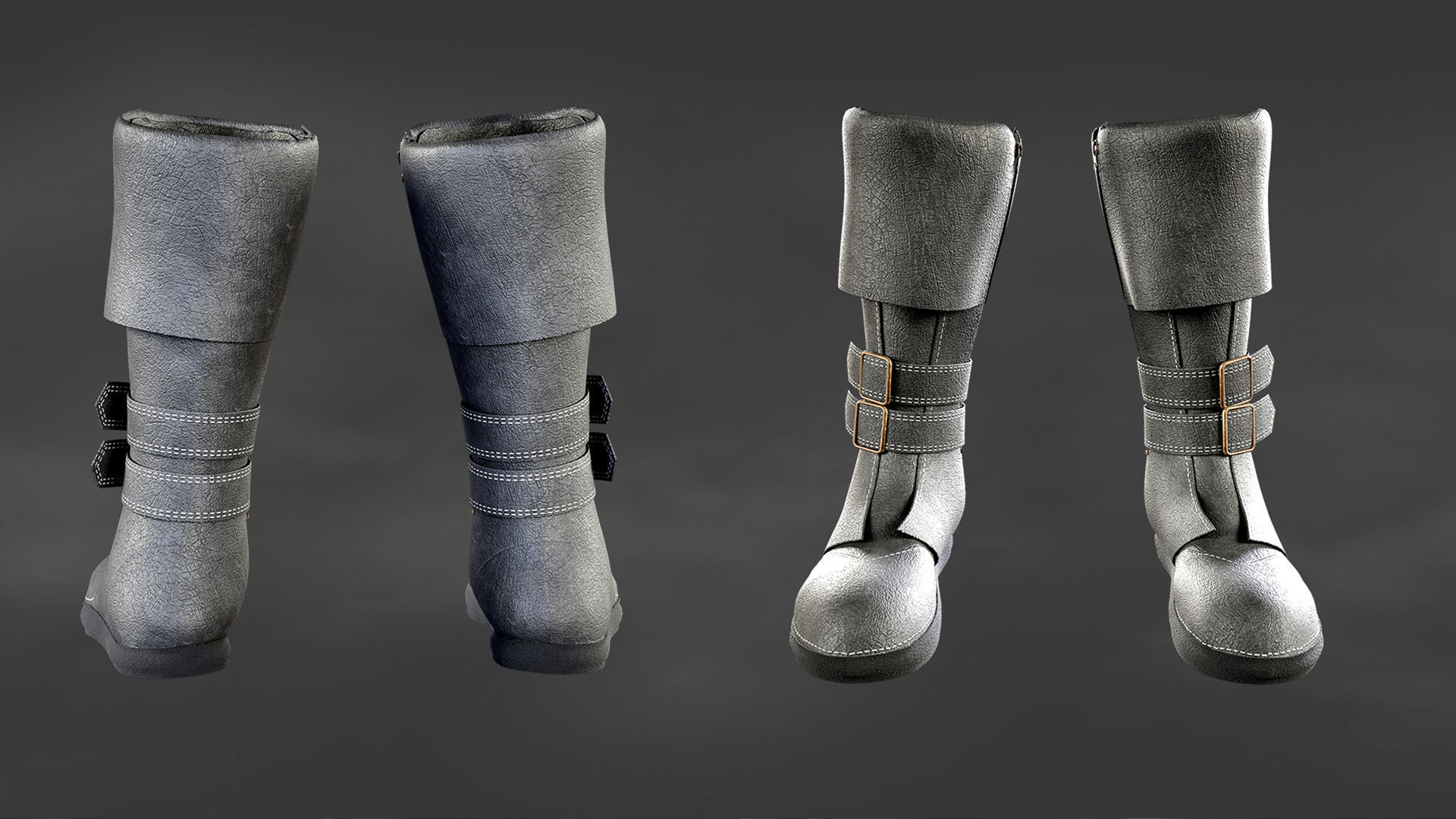 8 Leather accessories 3D model_7