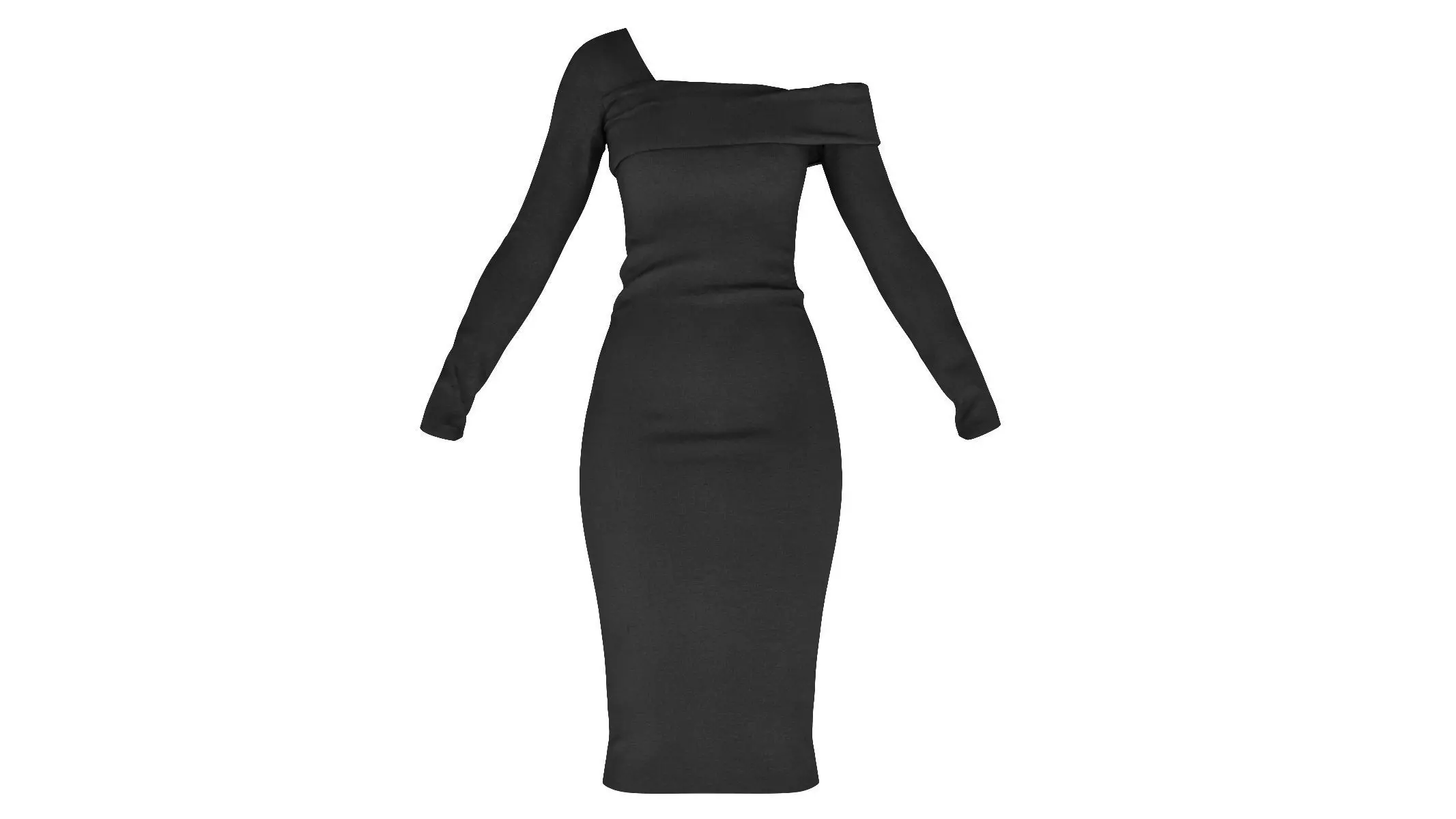 Woman Dress 05 Generic Low-poly 3D model_0
