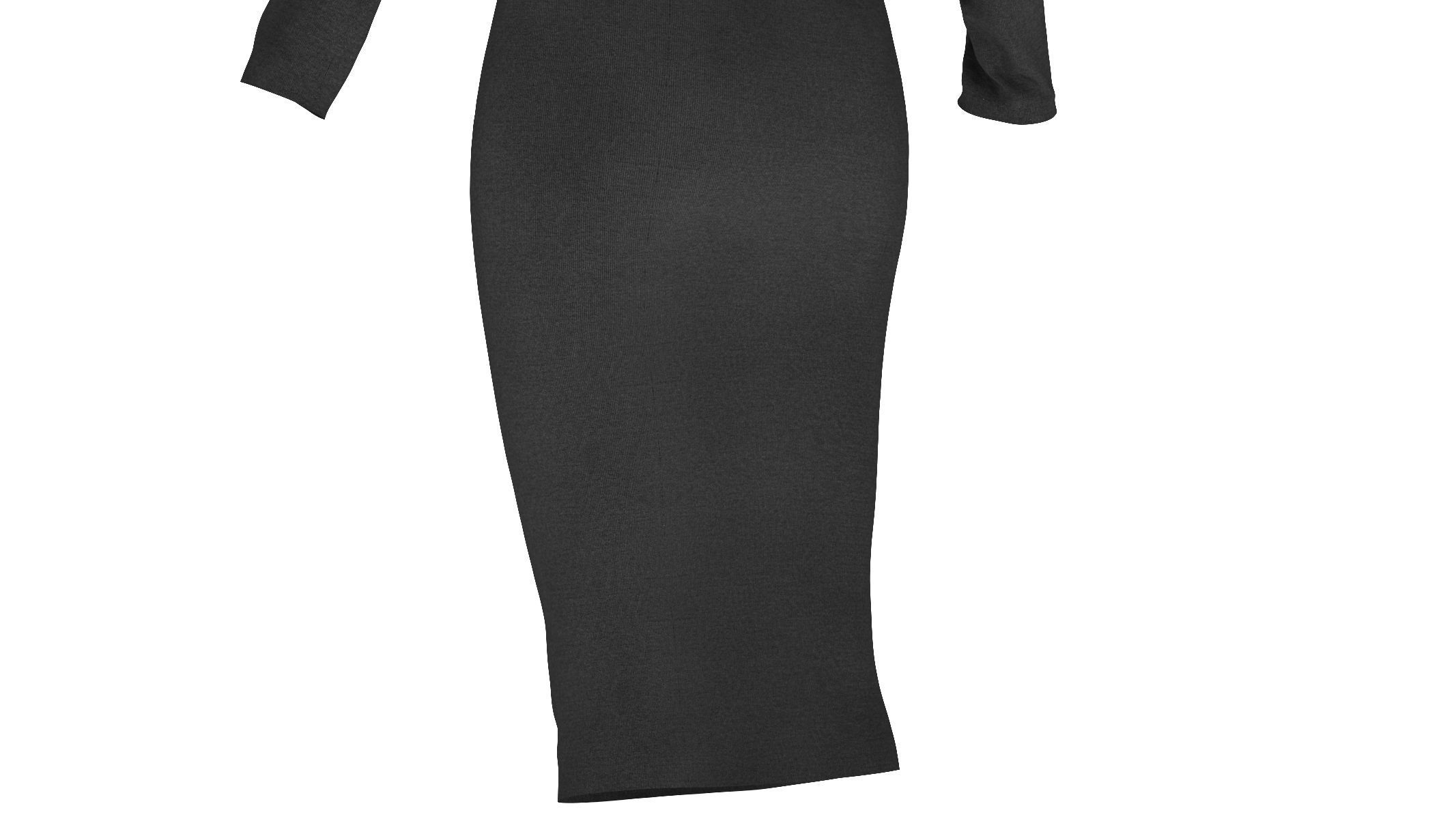 Woman Dress 05 Generic Low-poly 3D model_9