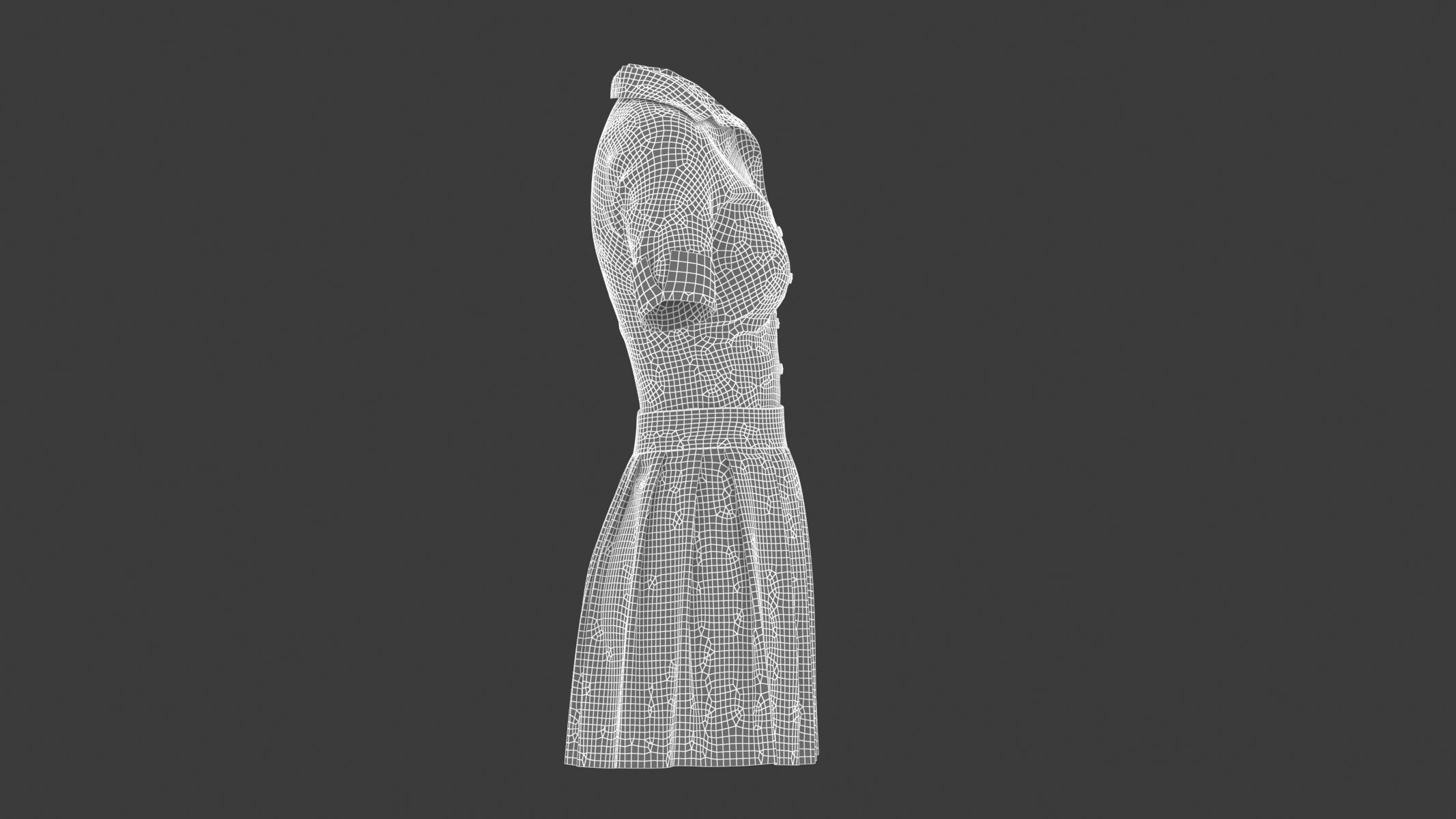 Woman Outfit 04 Low-poly 3D model_12