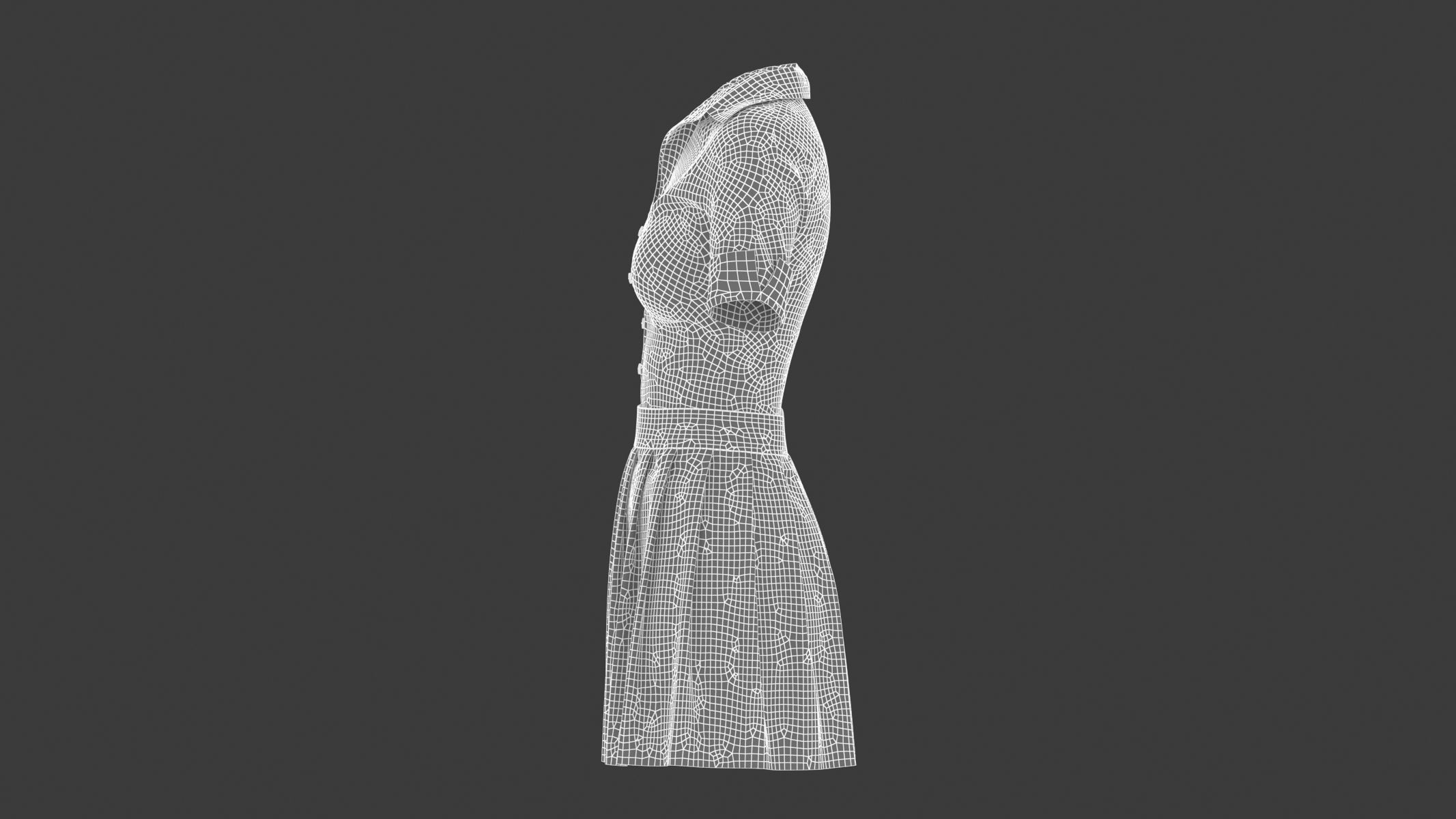 Woman Outfit 04 Low-poly 3D model_16