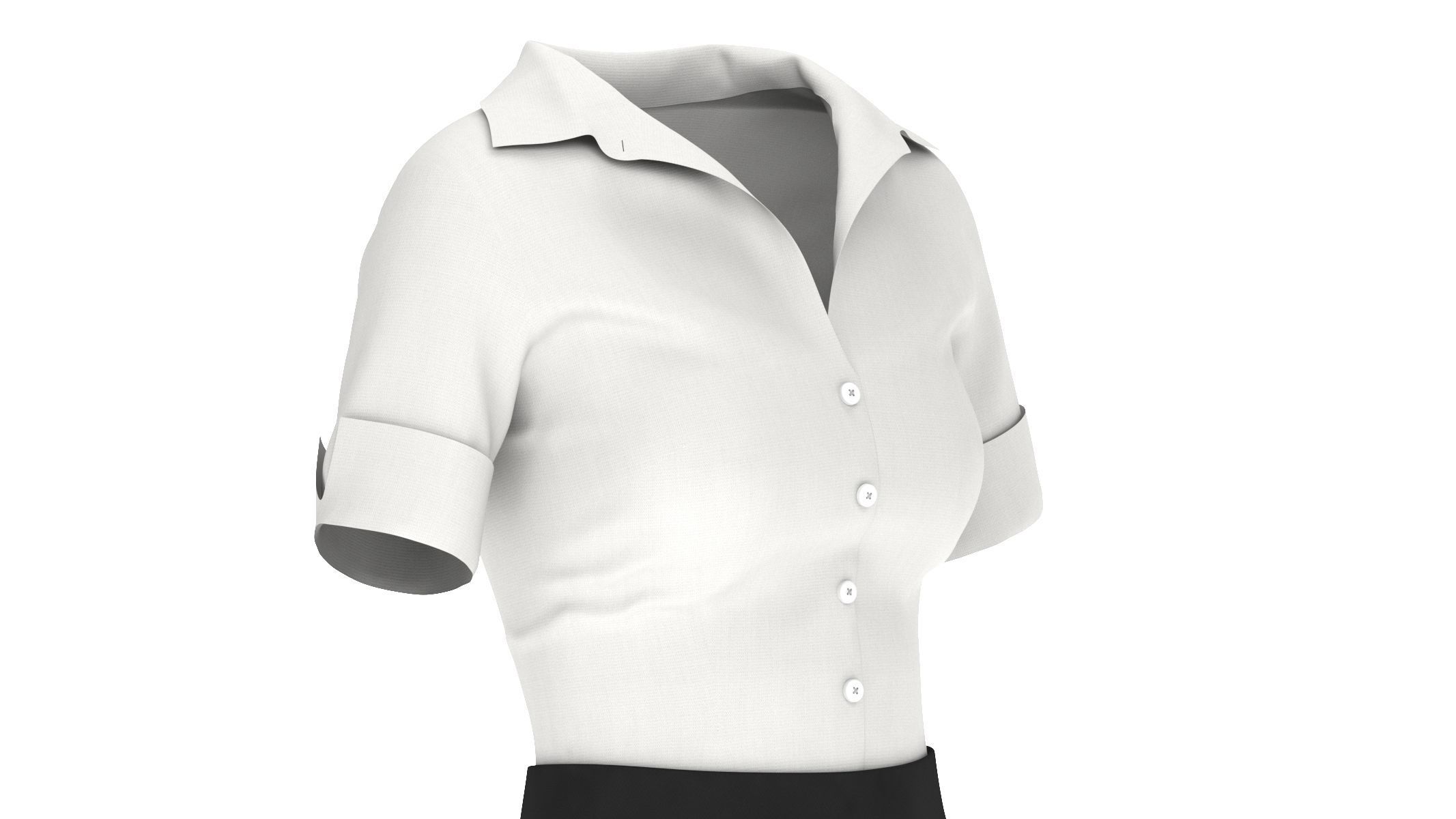 Woman Outfit 04 Low-poly 3D model_8