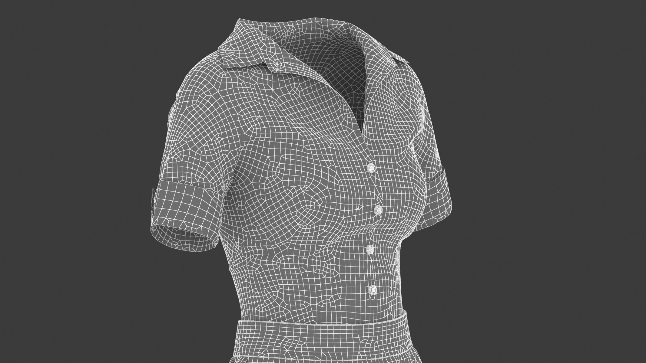 Woman Outfit 04 Low-poly 3D model_18