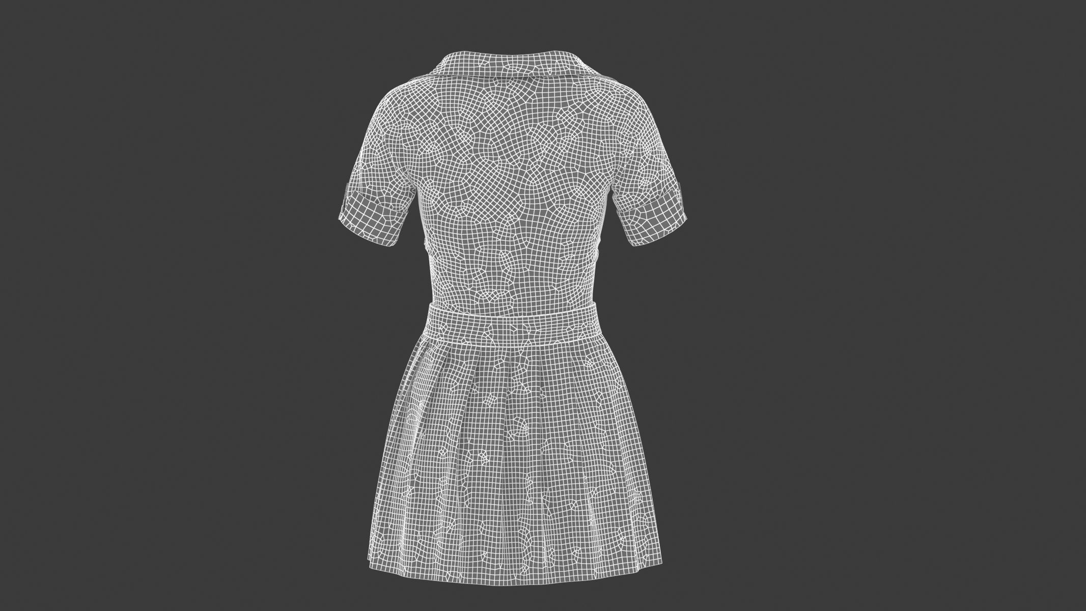 Woman Outfit 04 Low-poly 3D model_14