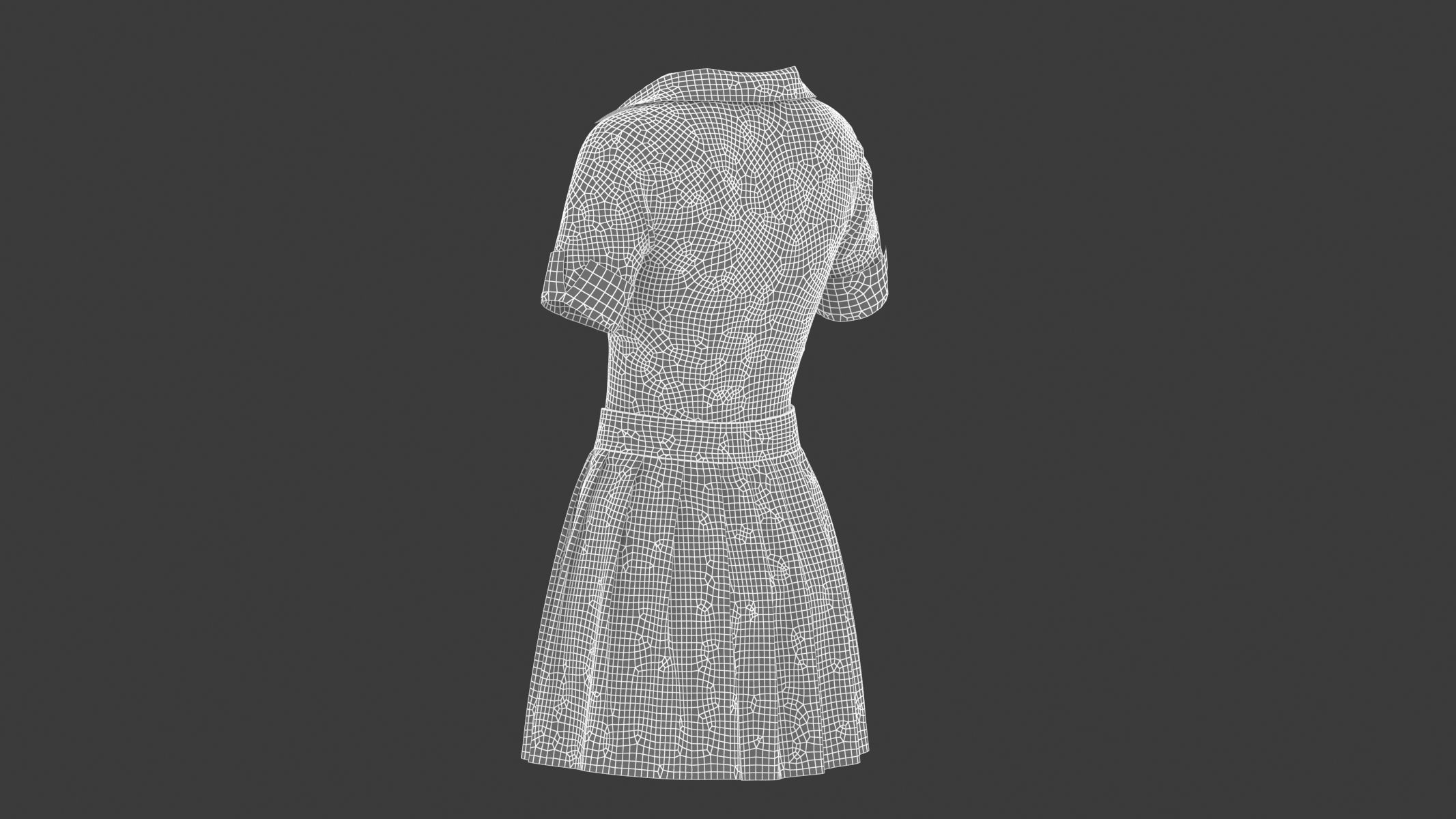 Woman Outfit 04 Low-poly 3D model_15